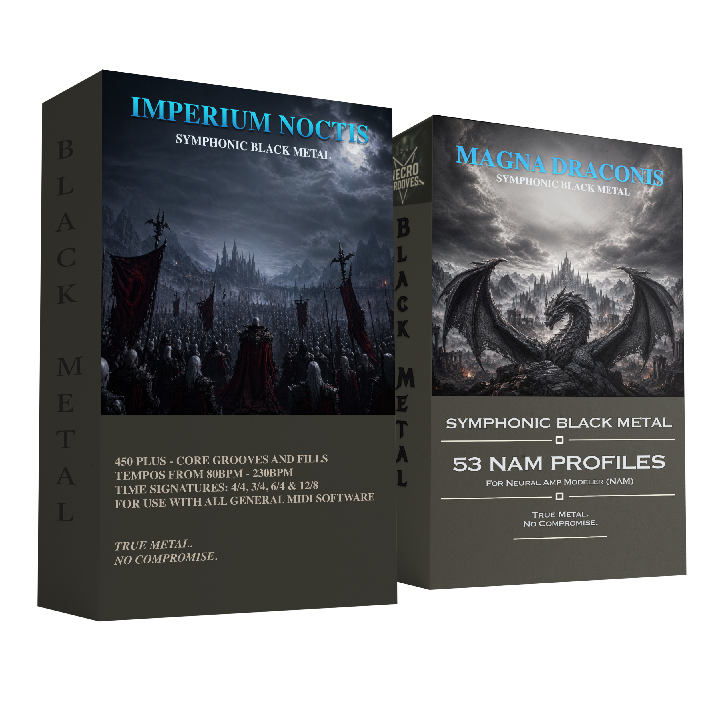 Draconis Noctis | Symphonic Black Metal MIDI Drums & NAM Guitar Production Bundle
