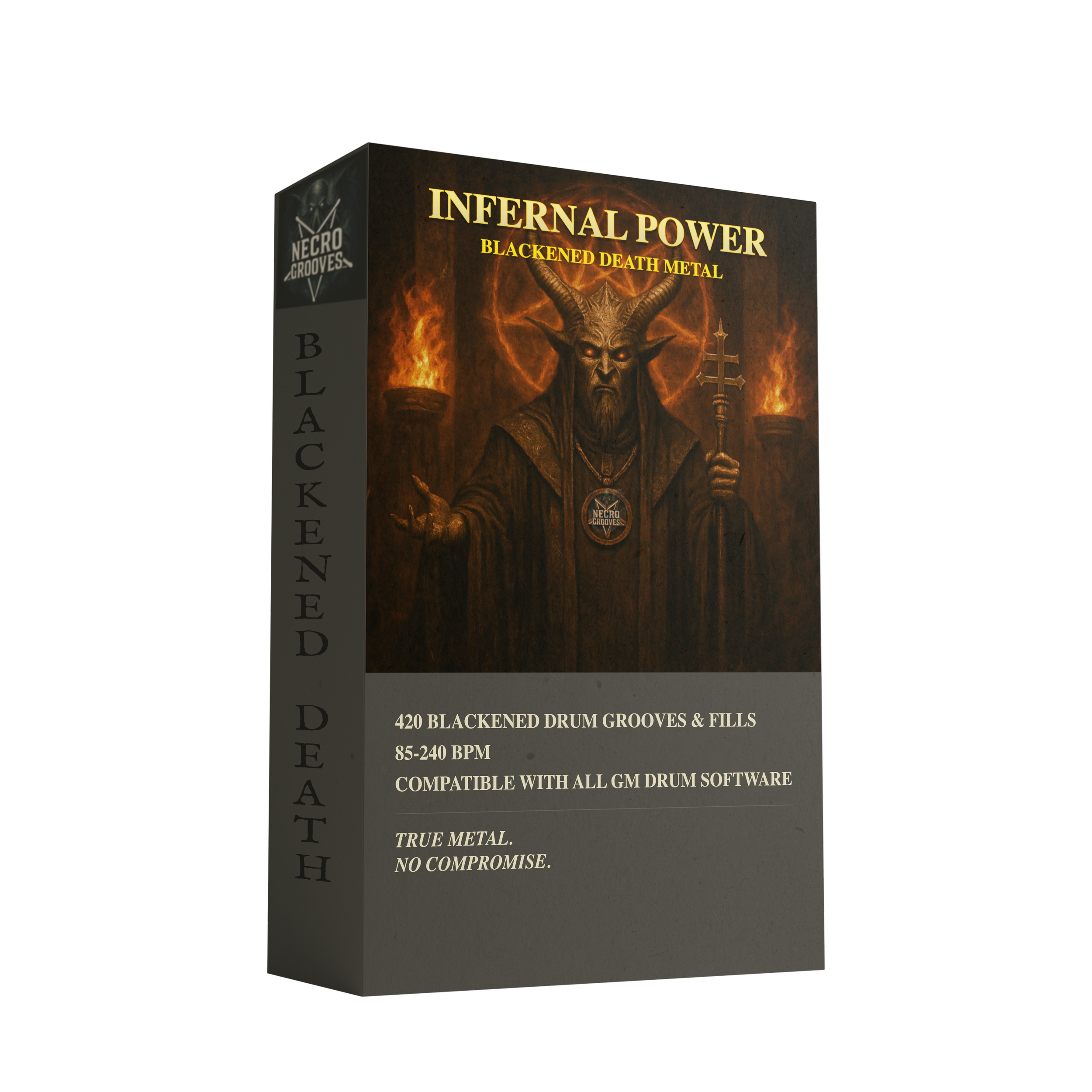 Infernal Power | Blackened Death Metal MIDI Drum Groove Pack