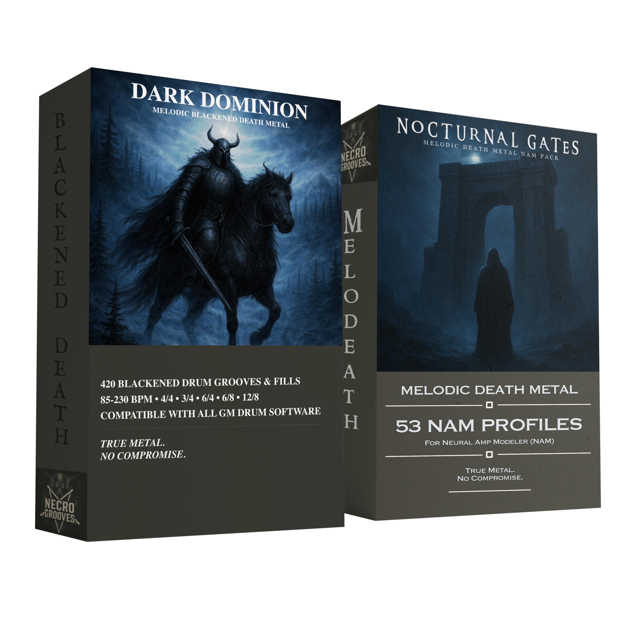 Nocturnal Dominion | Melodic Blackened Death MIDI Drums & NAM Guitar Production Bundle