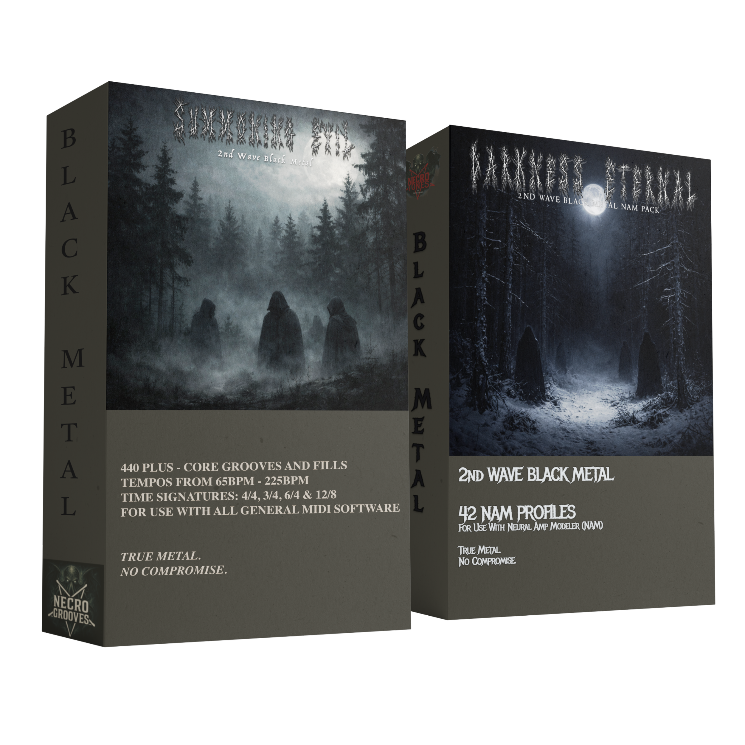 Summoning Darkness | Black Metal MIDI Drums & NAM Guitar Production Bundle