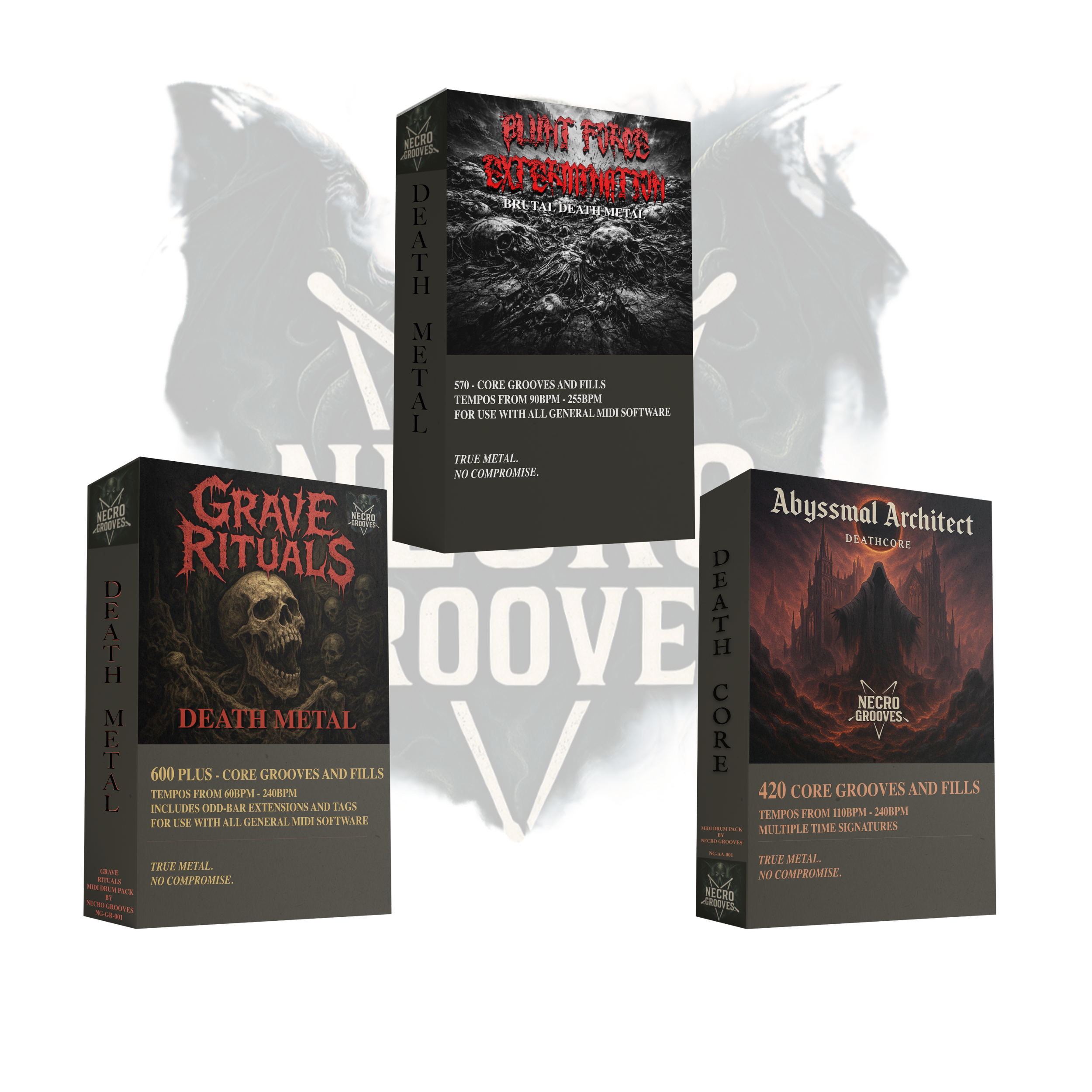 Death Trinity MEGA Pack | 3 Extreme Death Metal MIDI Drum Packs