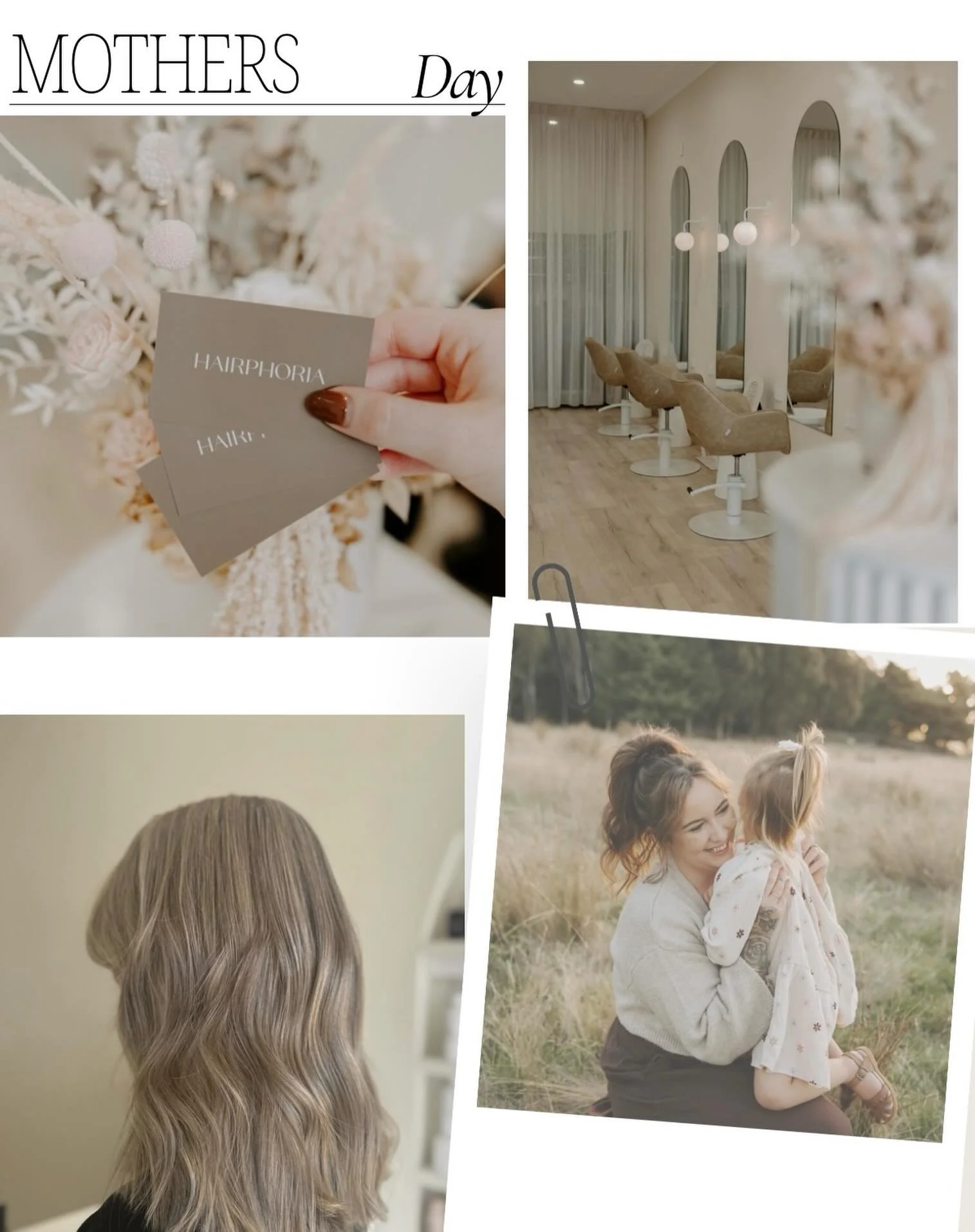 💐 MOTHER&rsquo;S DAY PAMPER 💐

We&rsquo;re treating 4 beautiful mums 💇🏼&zwj;♀️✨

Each winner will receive a Mum&rsquo;s Pamper Experience including:

✨ Nourishing hair treatment
✨ Signature style
✨ A little treat while your in our chair ☕️🍫

To 