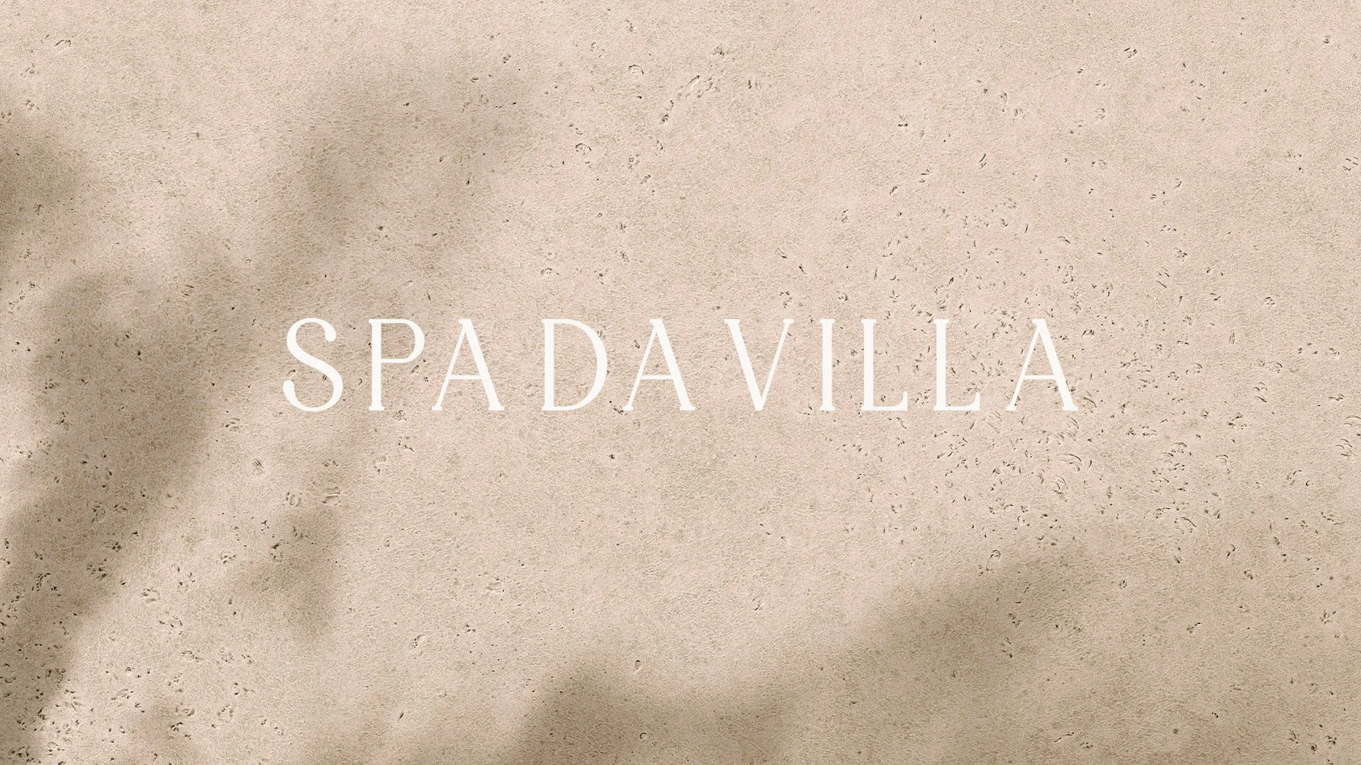 Spa da Villa logo without the symbol with a classic and minimal look
