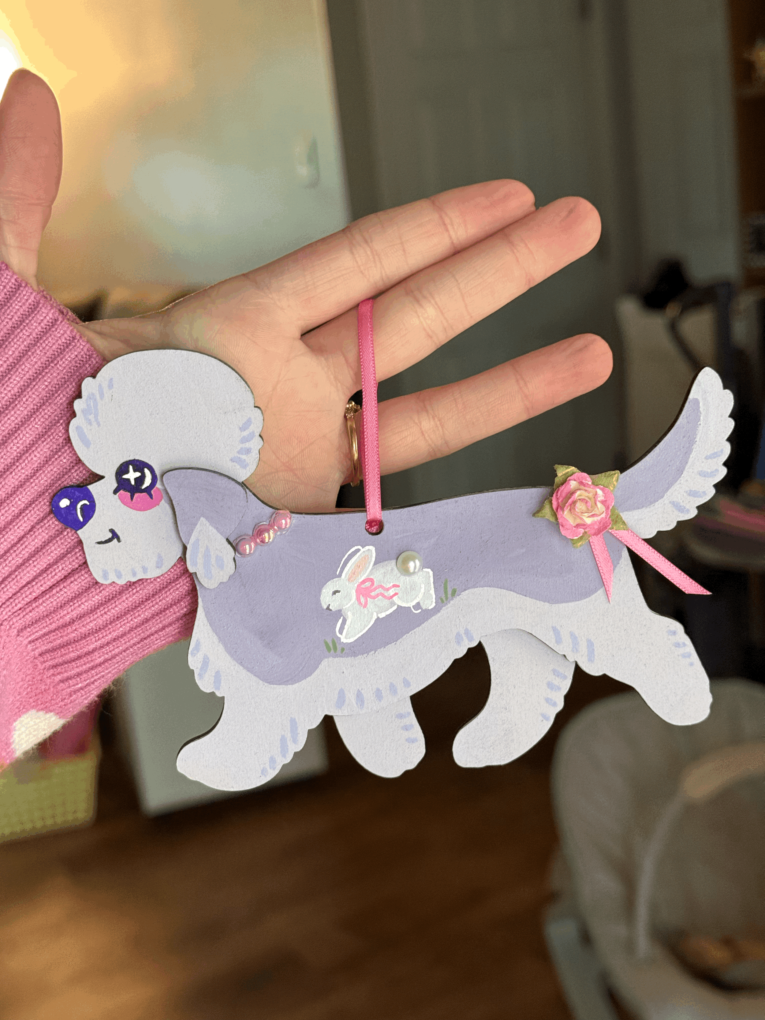 Coquette - Bunny Portrait Dandie - Ornament