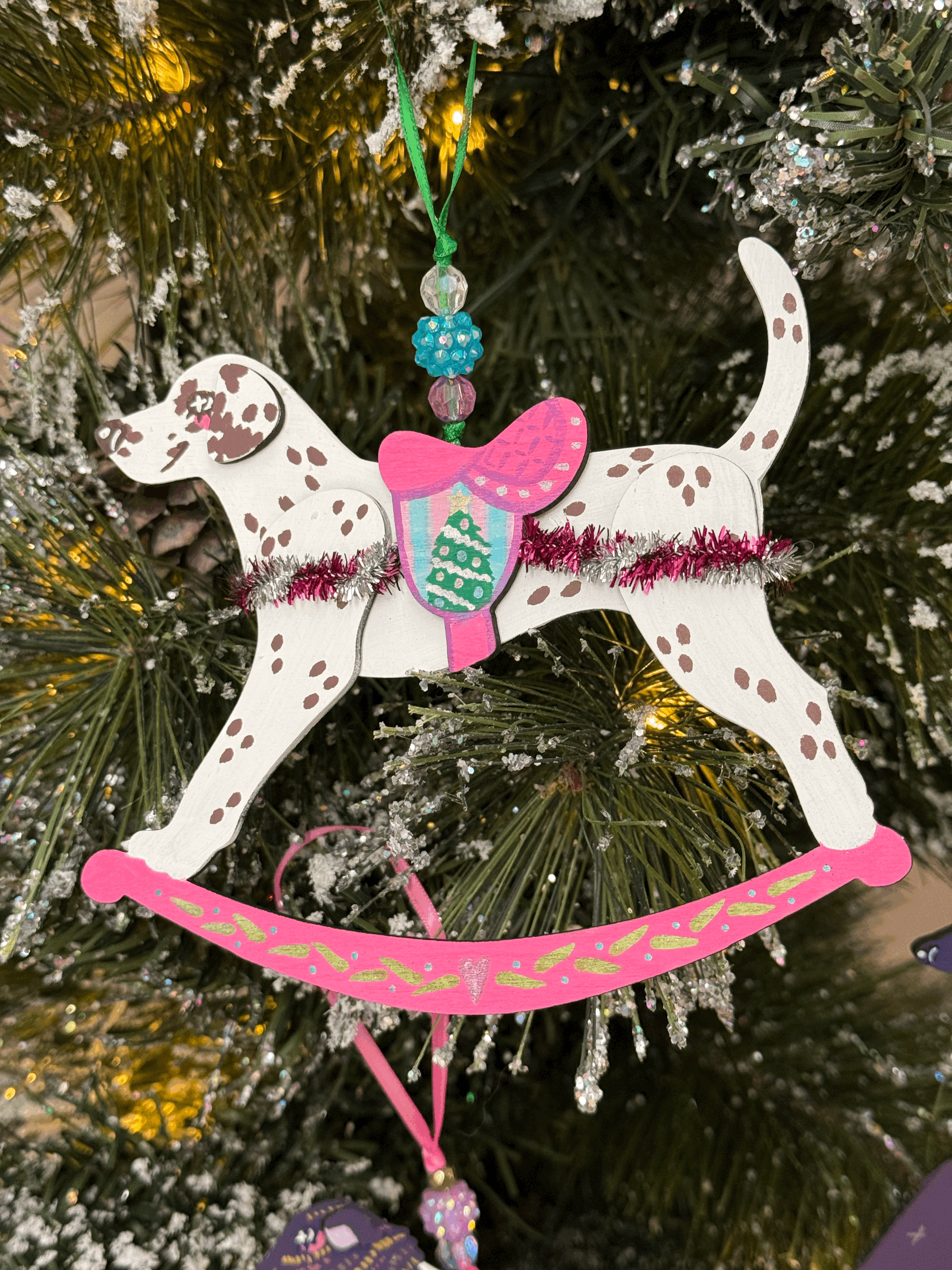 Dalmatian - ORNAMENT - Christmas Party - Hand Painted
