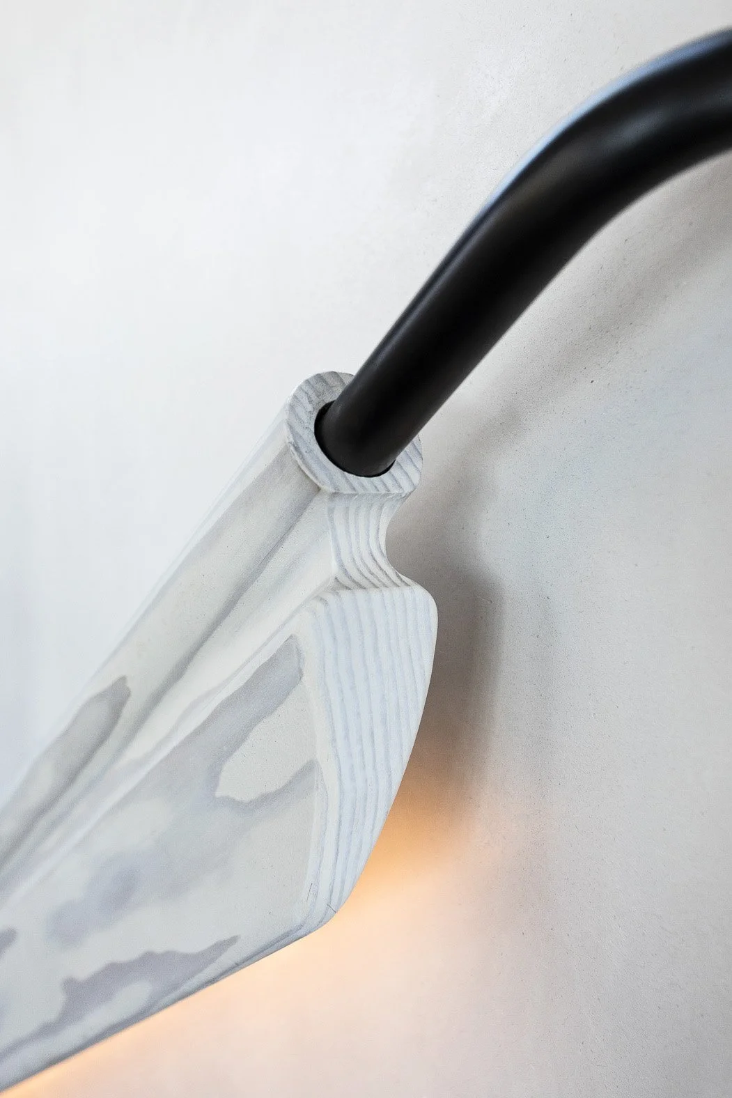 Close up of a custom lit handrail detail.