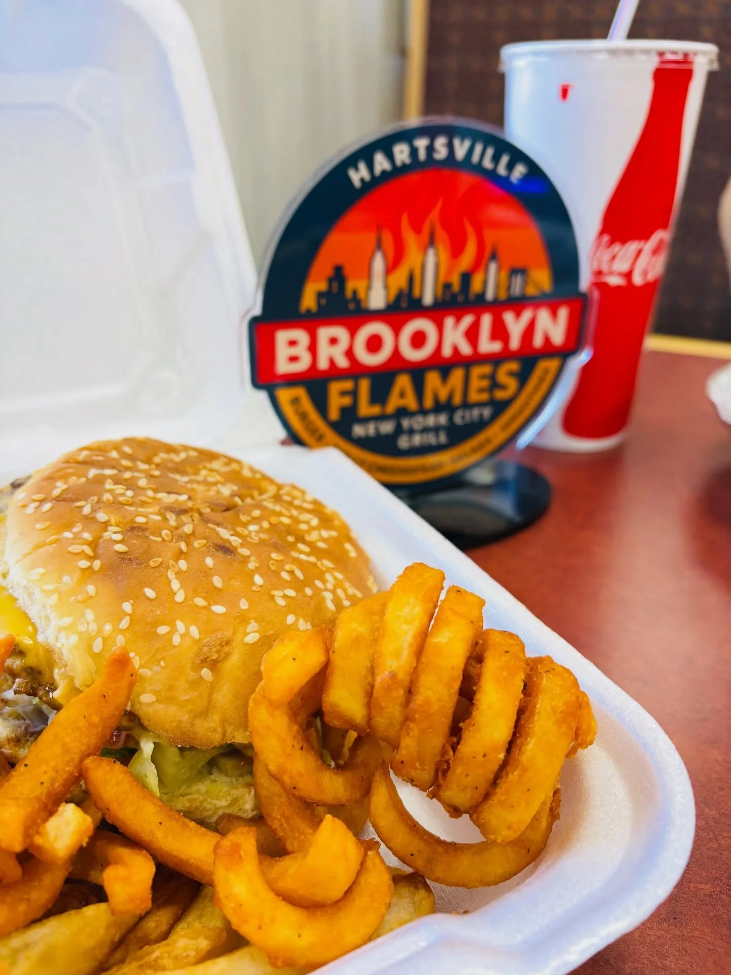 It was a #cheeseburger kinda #Friday in #downtown #HartsvilleSC at our newest eatery @brooklyn_flames! #mainstreethartsville @main_street_sc