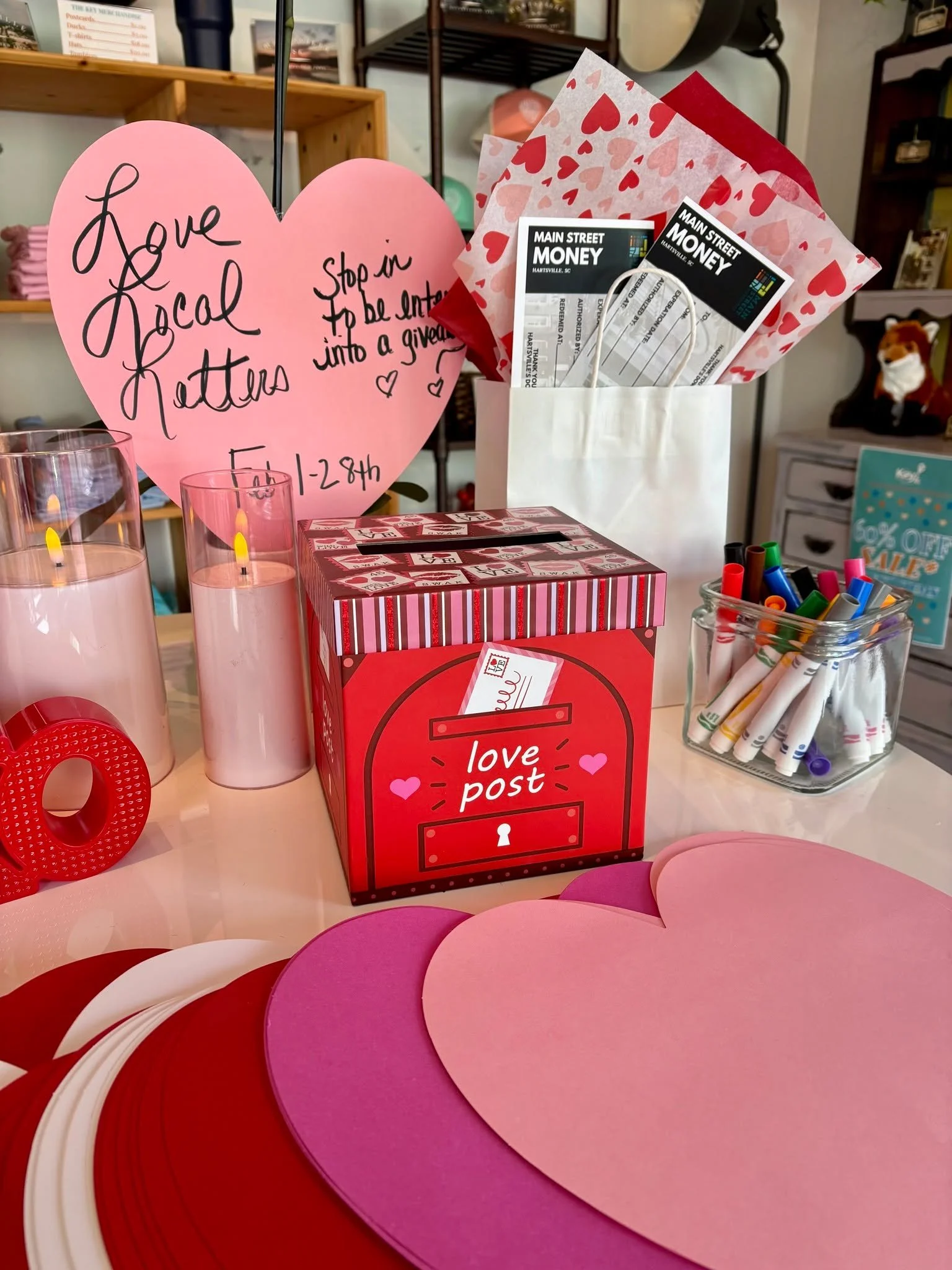 Love Local! Help us show our Main Street Hartsville businesses and employees just how much we love them! 💖

From now through February 28, stop by The Key to Your Hartsville Visitors Center to write your Love Local Letters and be entered into a givea