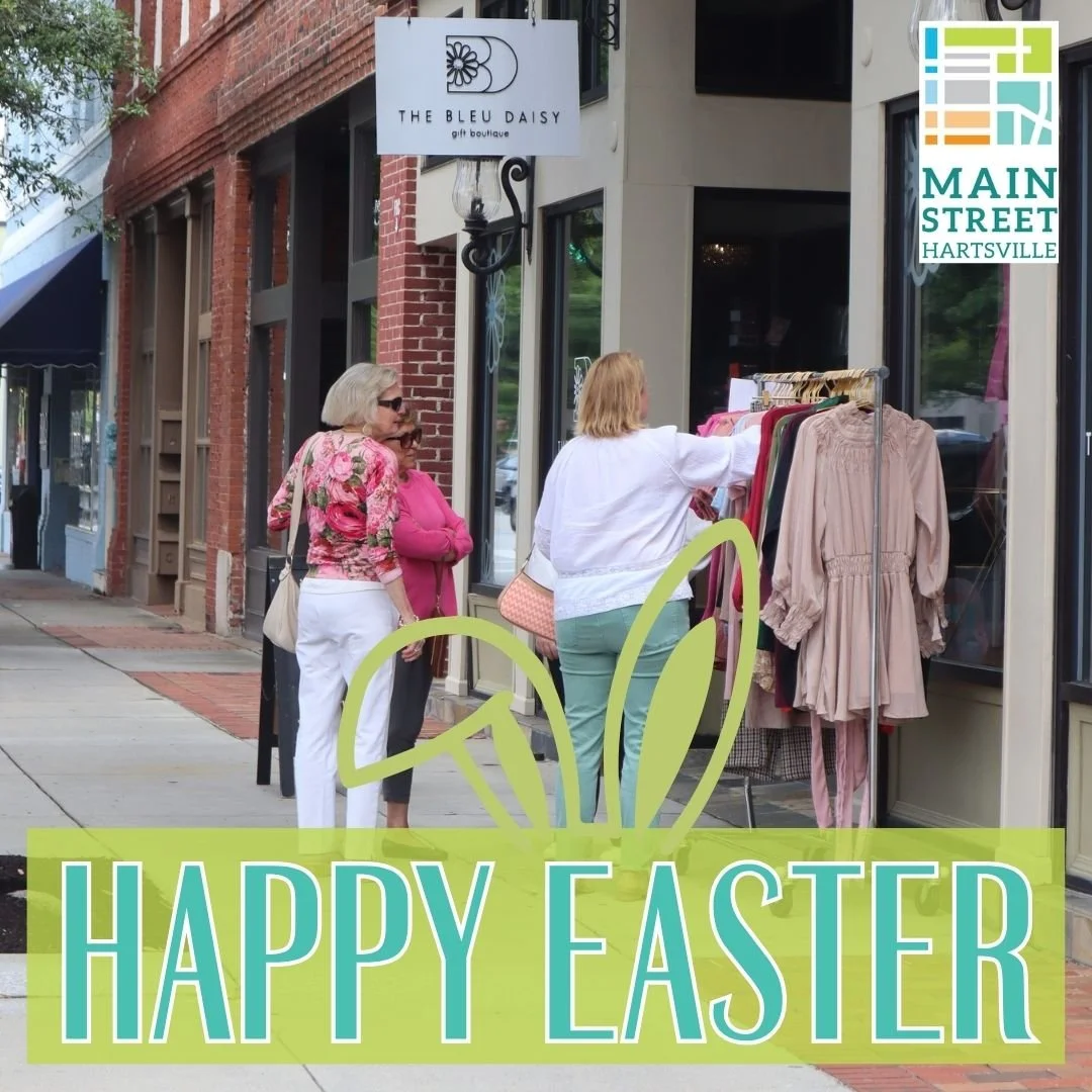 Happy Easter from Main Street Hartsville!

#happyeaster #DowntownHartsville #mainstreethartsville #hartsvillesc Tonya Brown News &amp; Press Morning News WMBF News WBTW News13 CBS WPDE ABC15 WFXG FOX54