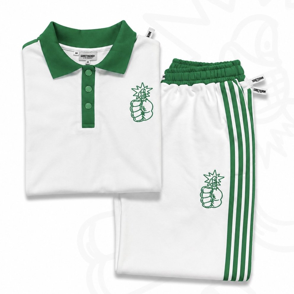 FRENCH TERRY SIGNATURE LOGO SWEATSUIT  W/G