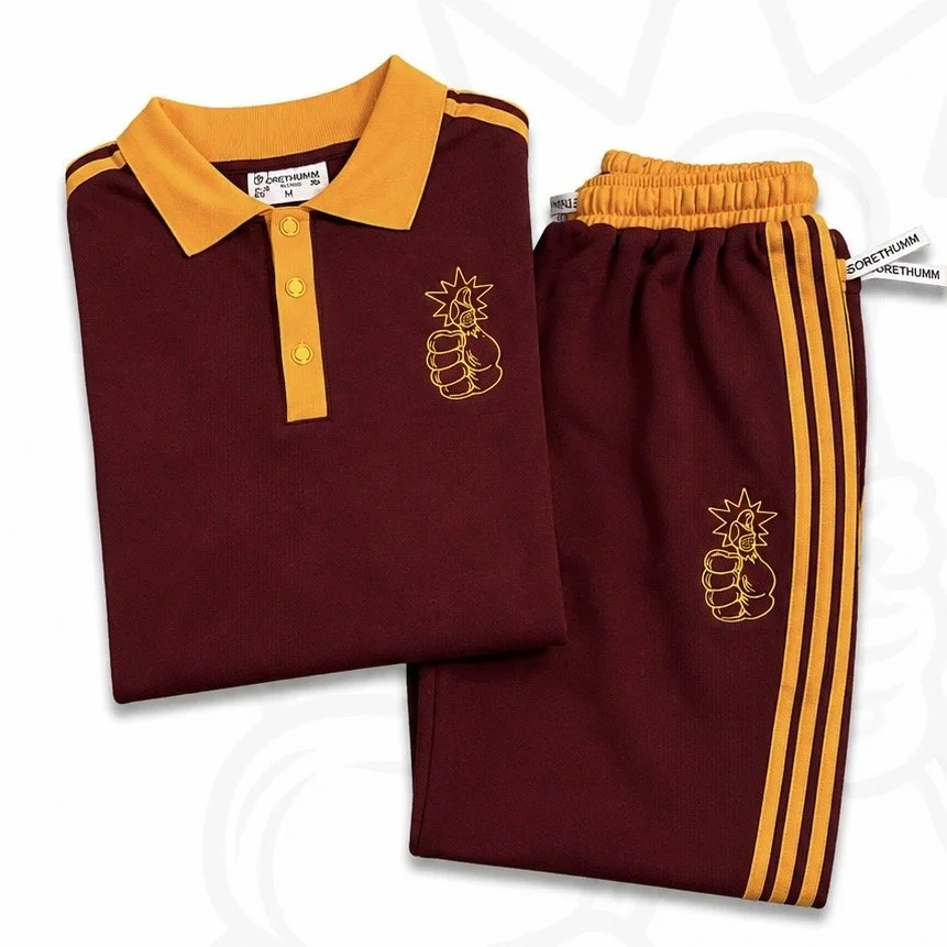 FRENCH TERRY SIGNATURE LOGO SWEATSUIT B/G