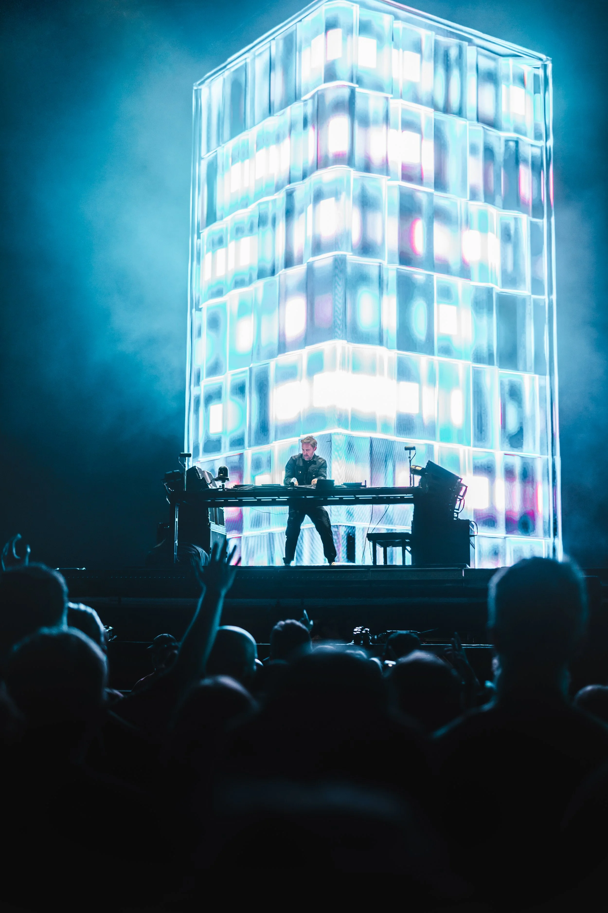 Festival concert photography at outdoor summer music event Czech Republic