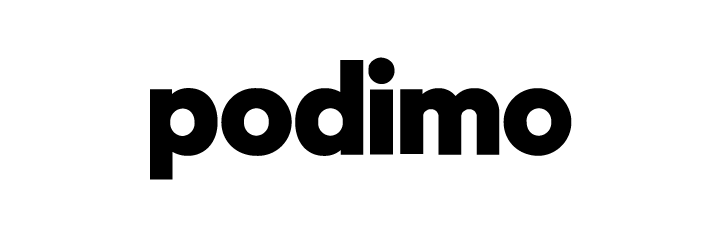 The word 'podimo' in bold black letters on a white background.