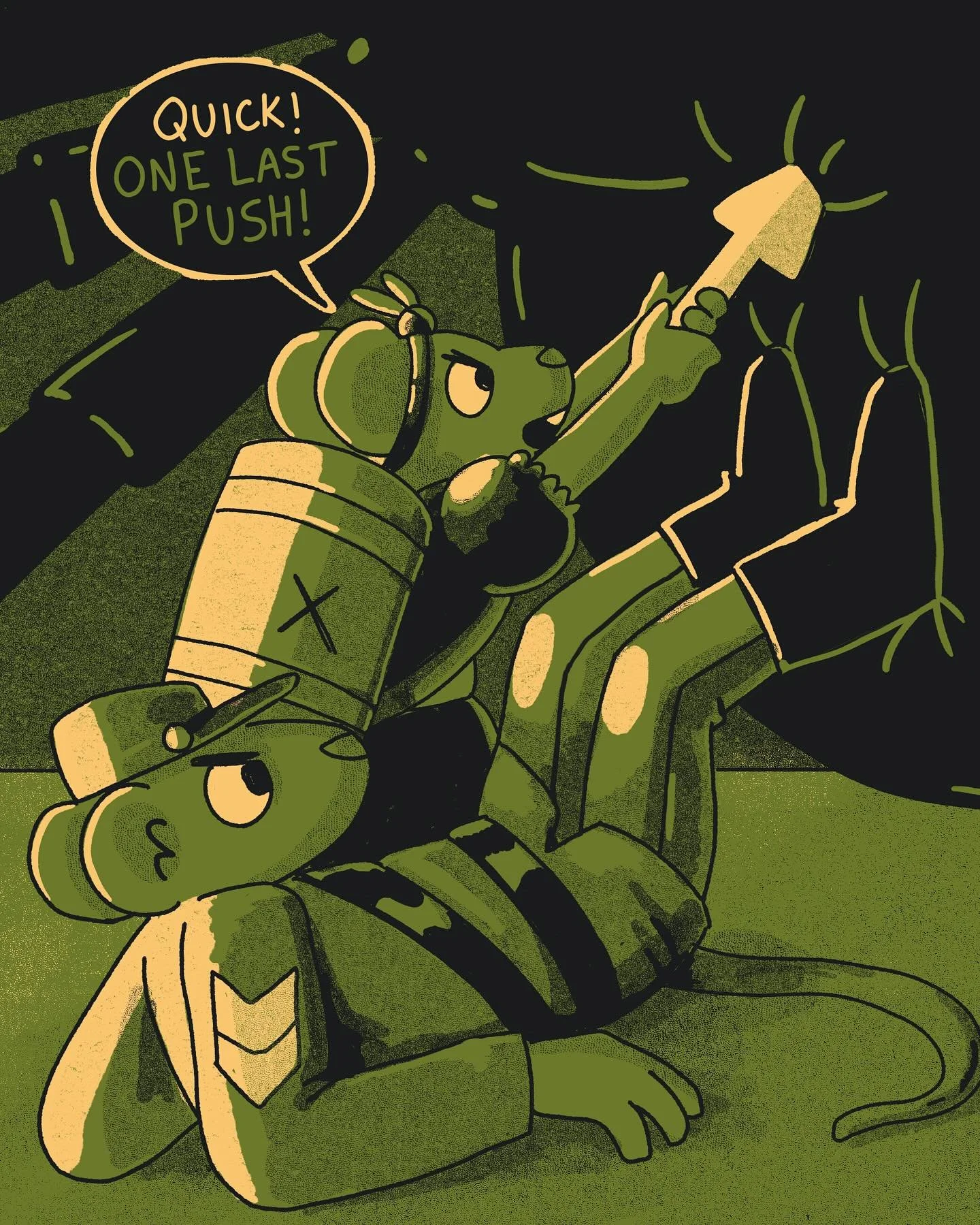 DS #51 &ldquo;Without a Hitch&rdquo;: Art and Words by Green ❇️ #dungeon #graphicnovel #improv