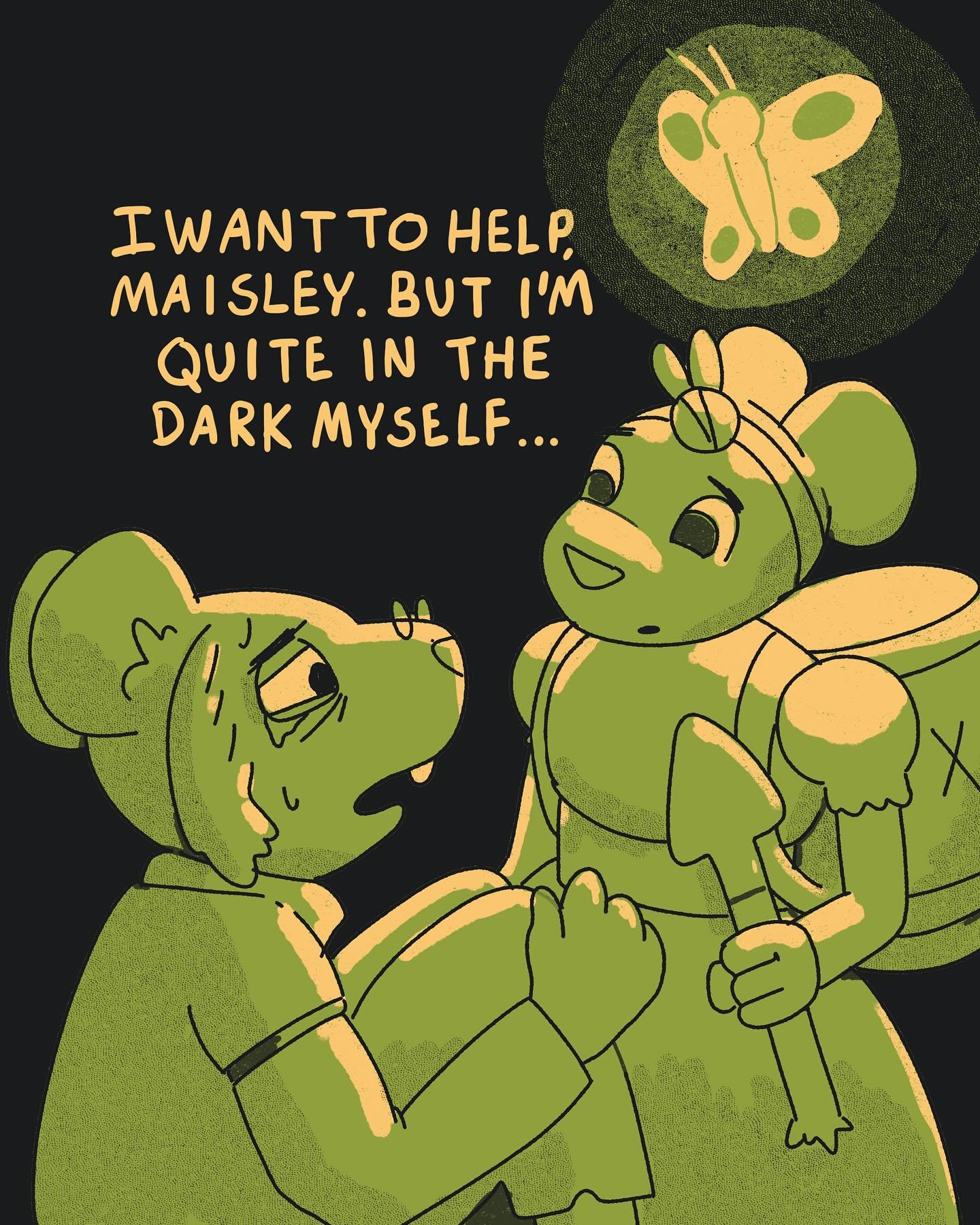 DS #63 &ldquo;A Little Light&rdquo; Words and Art by @dungeonscroller_green #graphicnovel #fantasy #dungeon