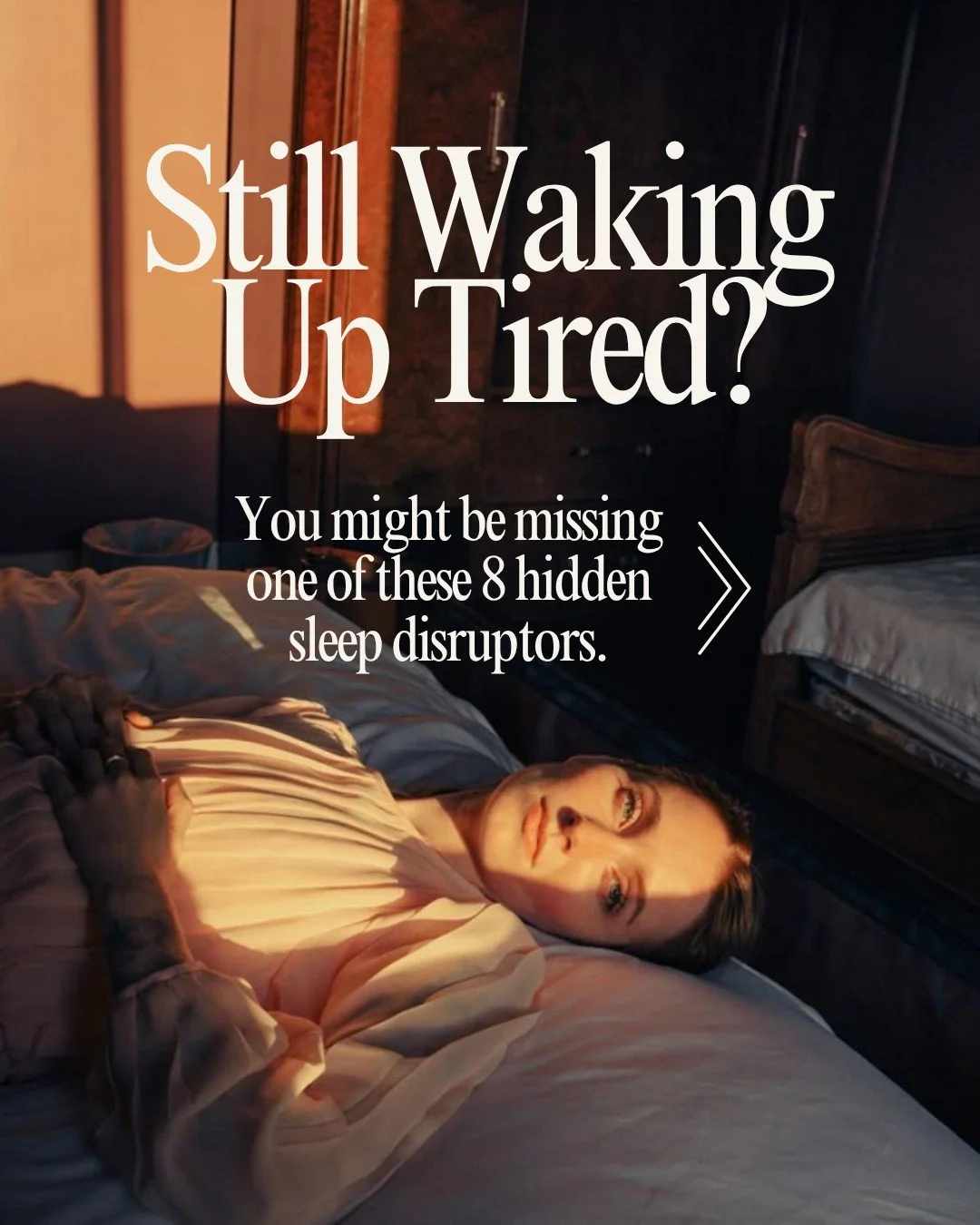 Trouble sleeping after 40? You&rsquo;re not alone.

Over 90% of the women I work with are dealing with at least one of these 8 surprising sleep disruptors&mdash;and most don&rsquo;t even realize it. 😴✨
From hormonal shifts to hidden health issues, t