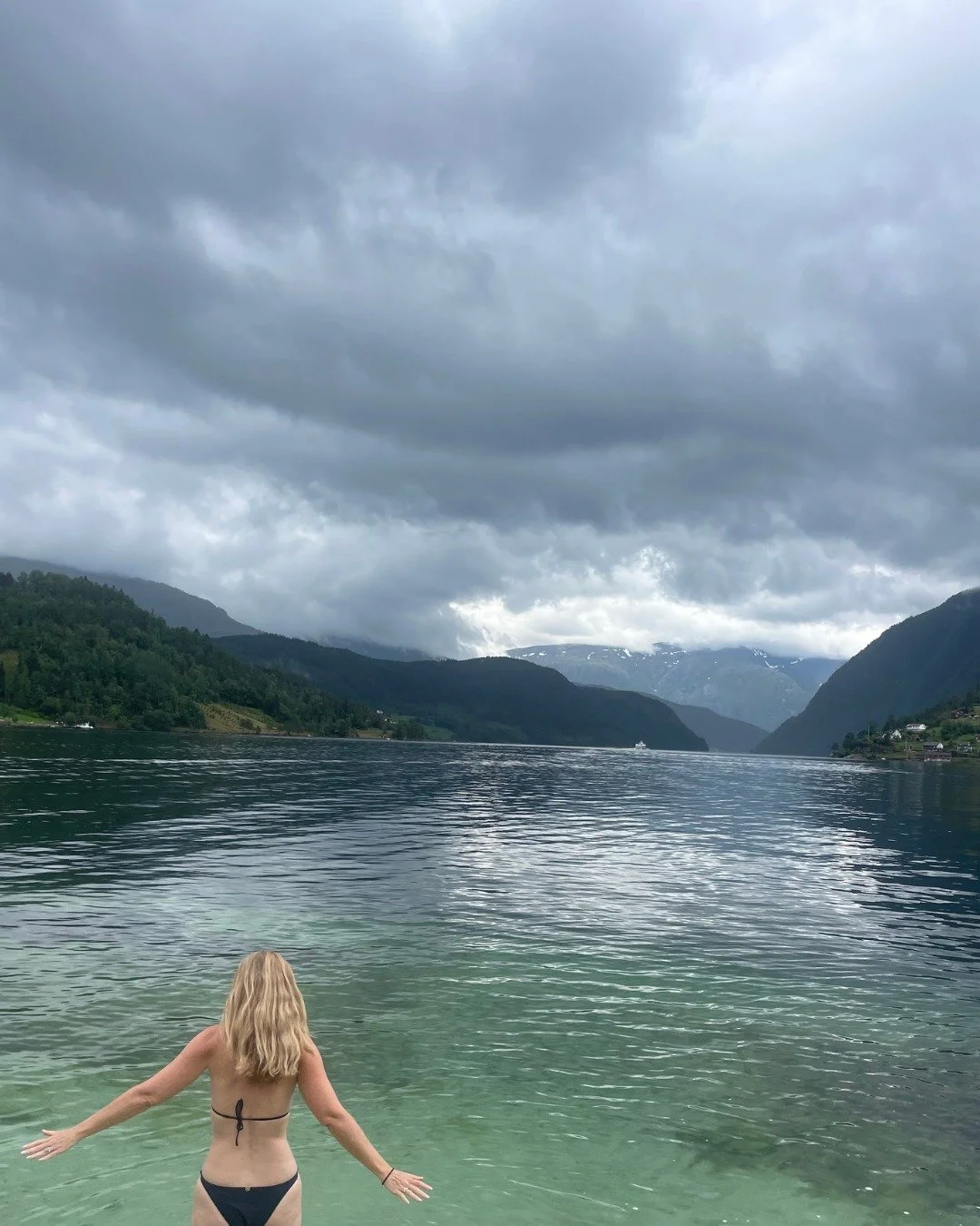 I went traveling with my daughter to bond, make memories, and maybe feel a little more alive.

Next thing I know, I'm waist-deep in a Norwegian fjord, questioning whether I'm having a spiritual breakthrough&hellip; or if this is just what hypothermia