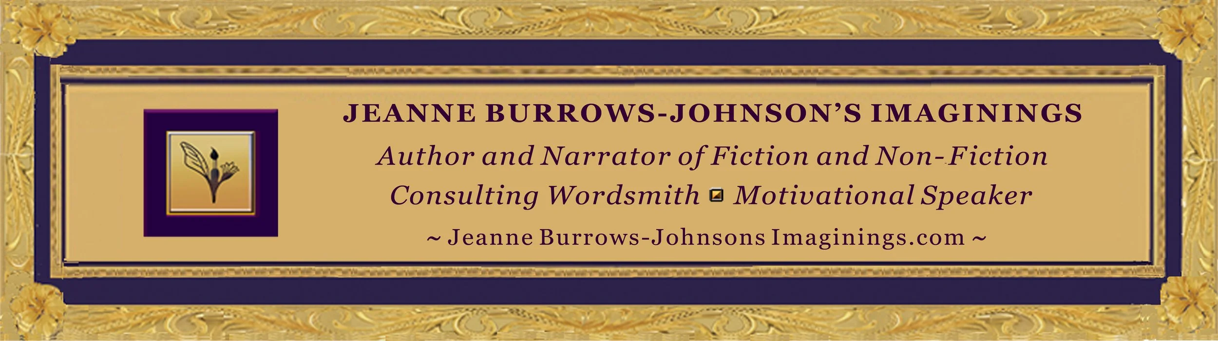 Jeanne Burrows-Johnson's "banner in Frame of Hawaiian Heirloom Jewelry"