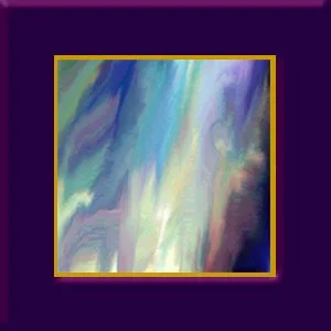 Jeanne Burrows-Johnson, "Kaleidoscope in Blue and Plum"
