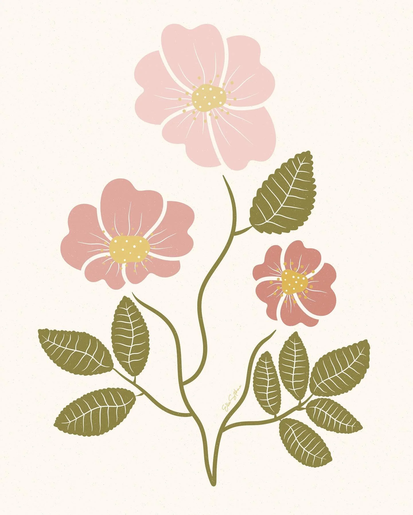 Introducing Blushfield. This illustration is the main motif of the collection. Keep exploring by visiting my website or reach out to chat about licensing. 
.
.
.
.
#Illustration #SurfaceDesign #ArtLicensing #Artist #DigitalArtist #Illustrator #Surfac