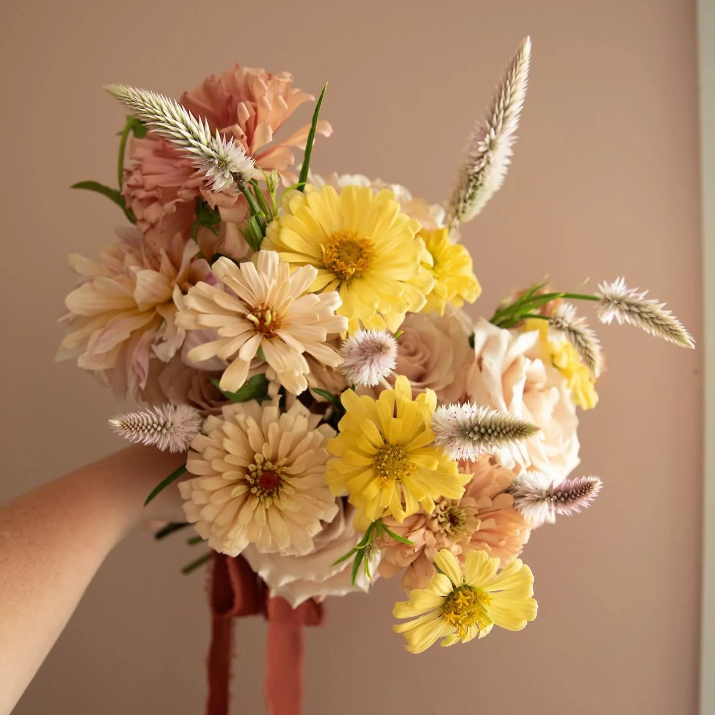 Muted tones make for a sweet and lovely bouquet ✨

📧 studio@heathermeadowflowers.com

#floristofnc #heathermeadow #charlotteflorist #charlottenc #floralarrangement #customflorals #localflorist #bespokeflowers #weddingbouquets #zinnias #elopement #mu
