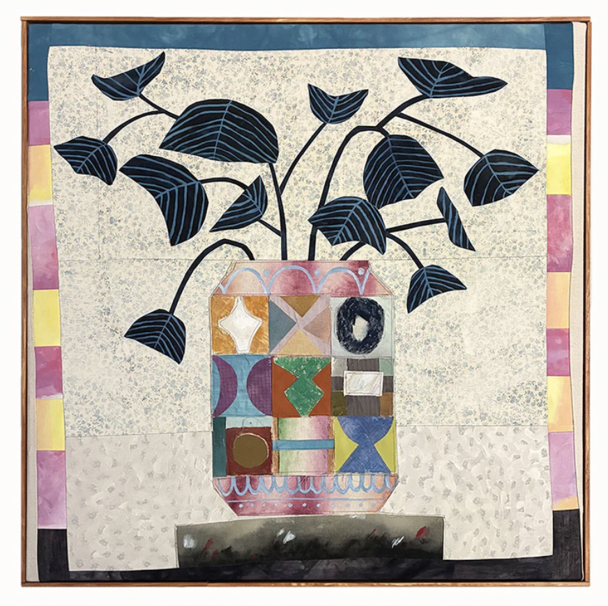  Multi Patwchwork Vase by artist Hannah Goff for sale via Lark and Key Gallery  