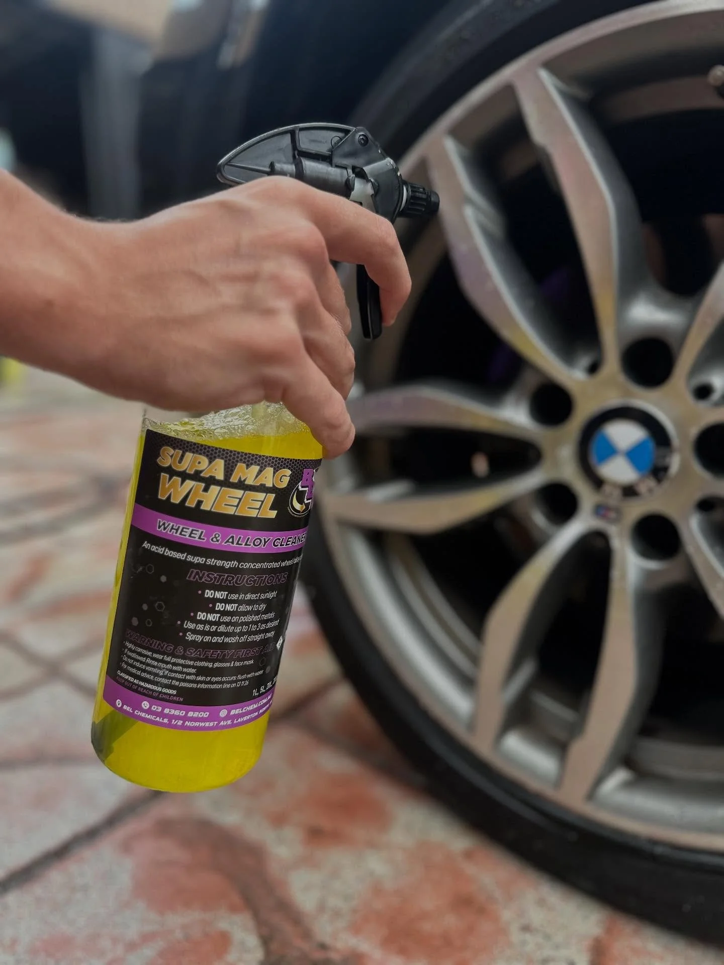 Supa Mag Wheel 🛞 
An acid based supa strength concentrated wheel/alloy cleaner.
Purchase yours today - link in bio!