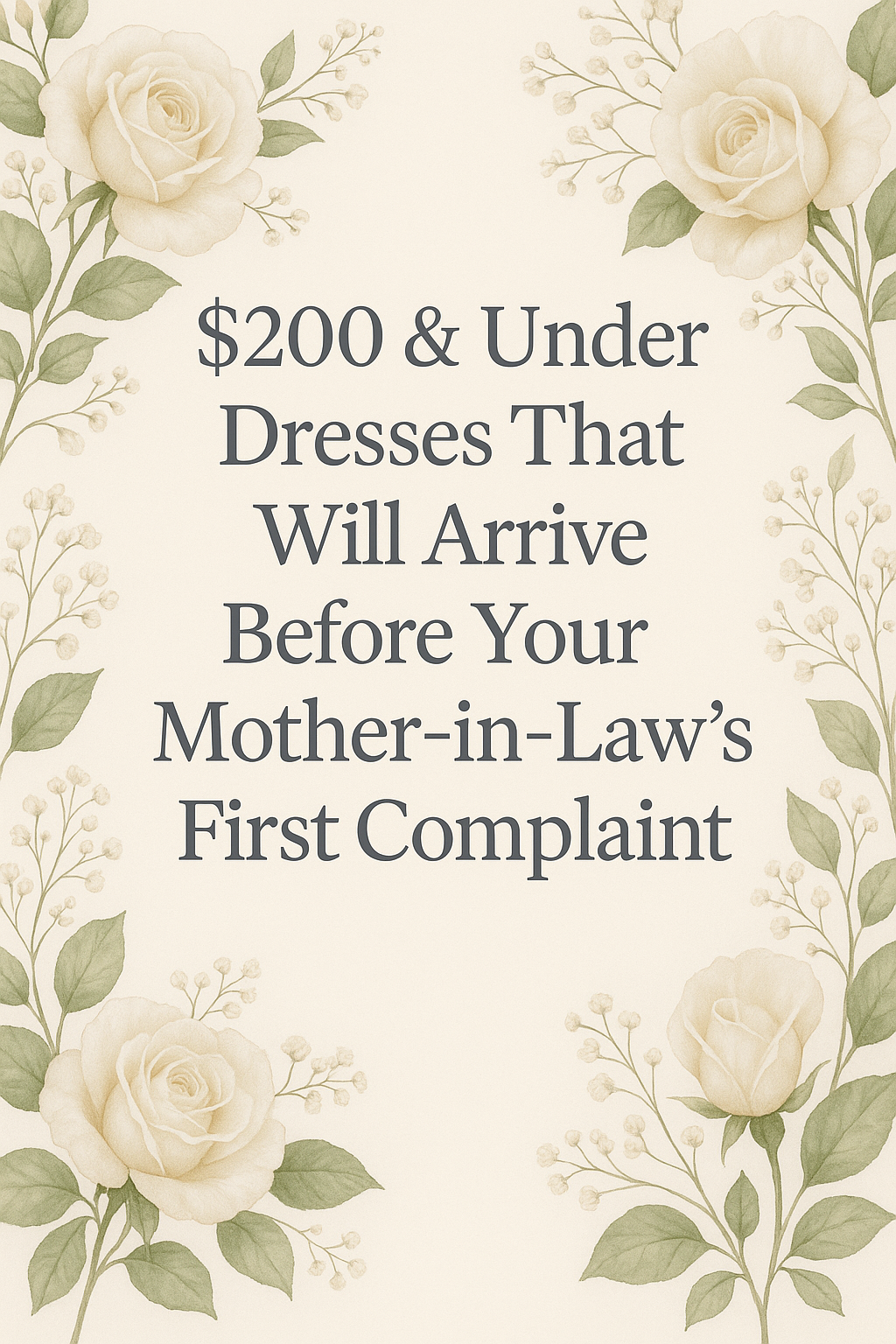 $200 & Under Dresses That Will Arrive Before Your Mother-in-Law’s First Complaint