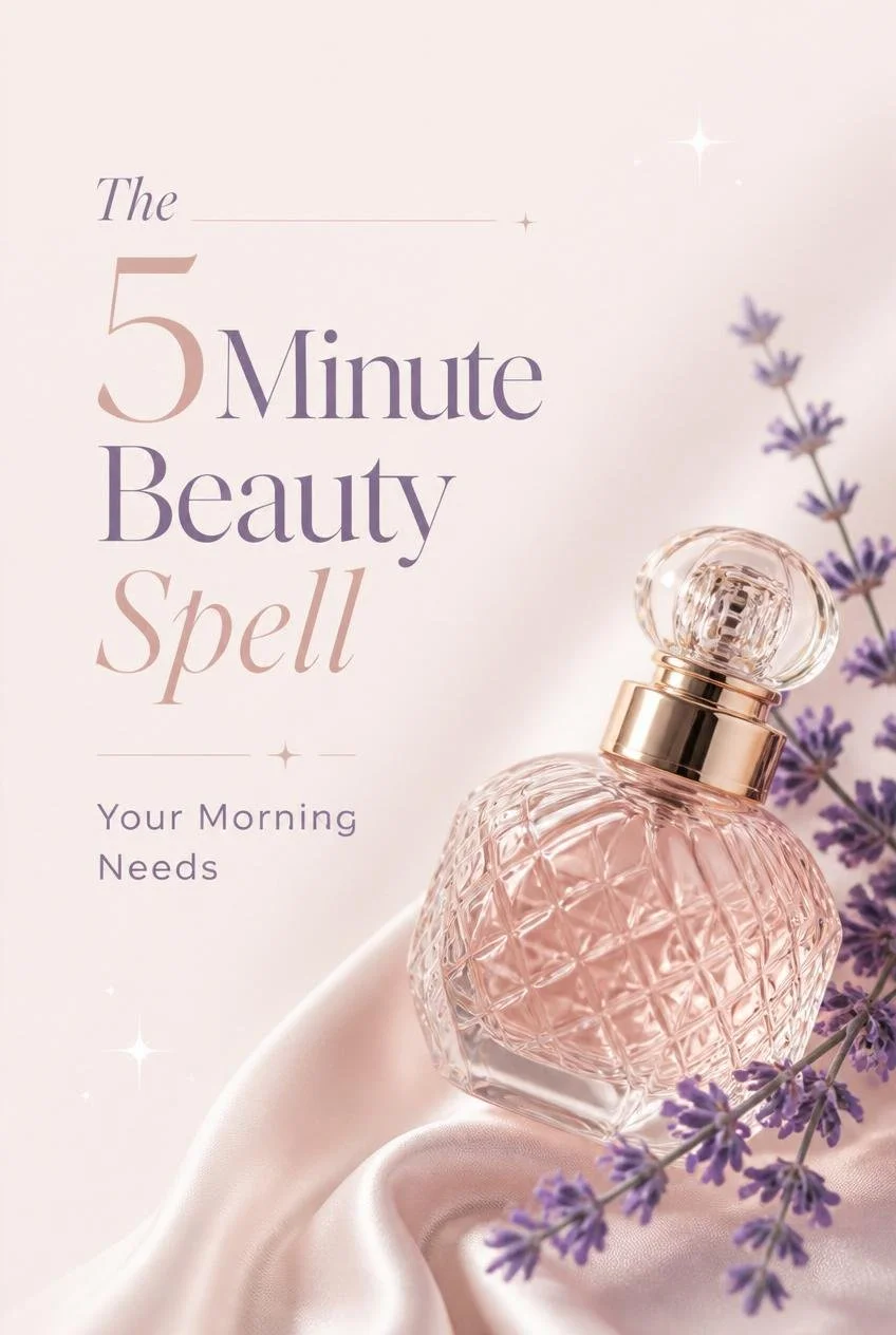 Minimal Pinterest editorial cover using the uploaded image. Blush pink.jpg
