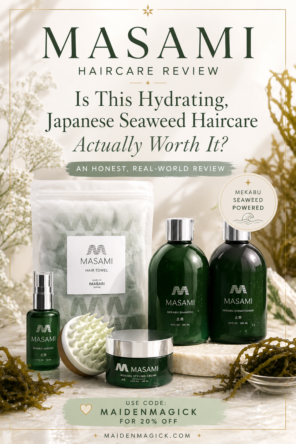 MASAMI Haircare Review: My Honest Take on the Mekabu Shampoo and Conditioner