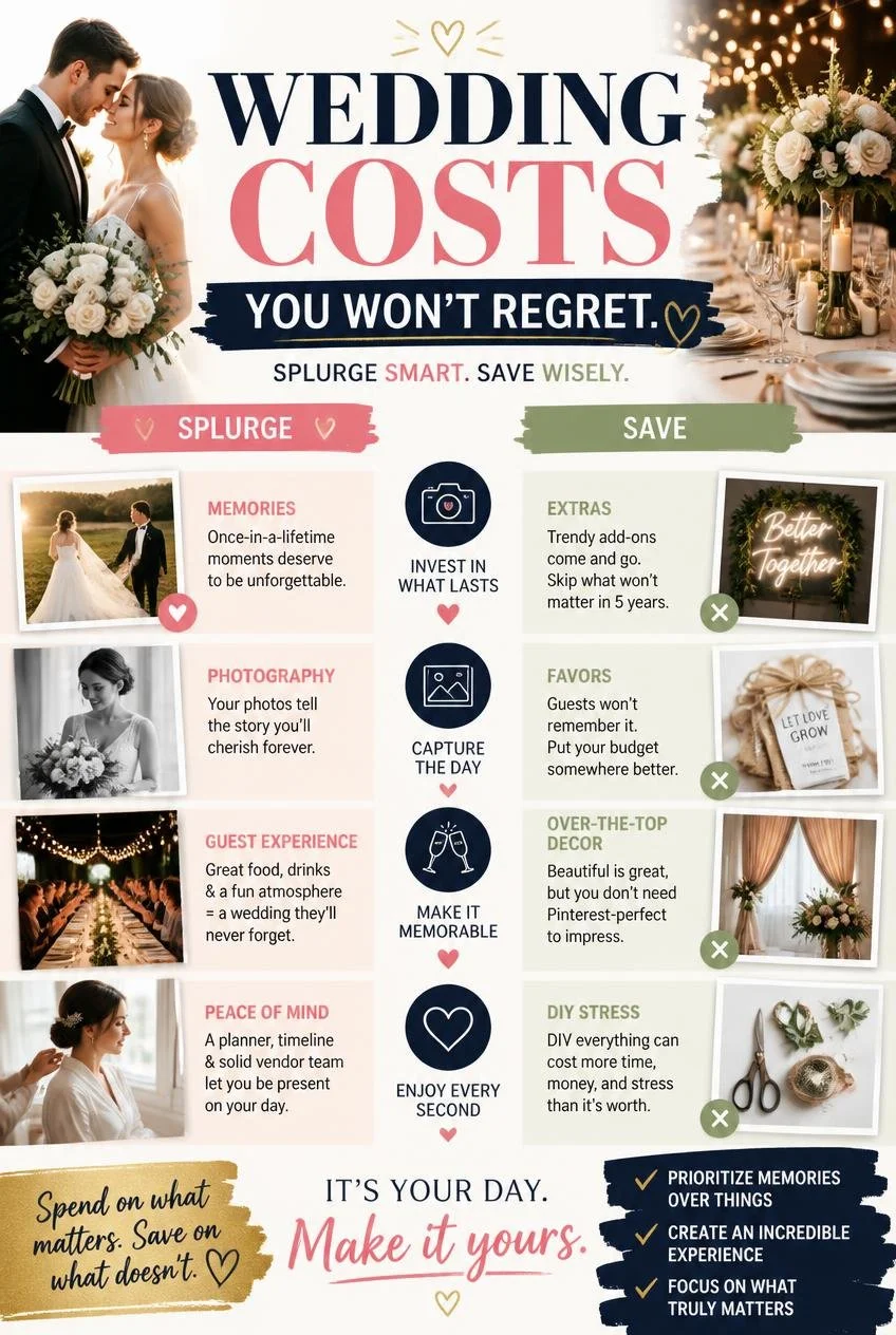 Create an eye-catching Pinterest image for Wedding Splurge or Save Wha.jpg