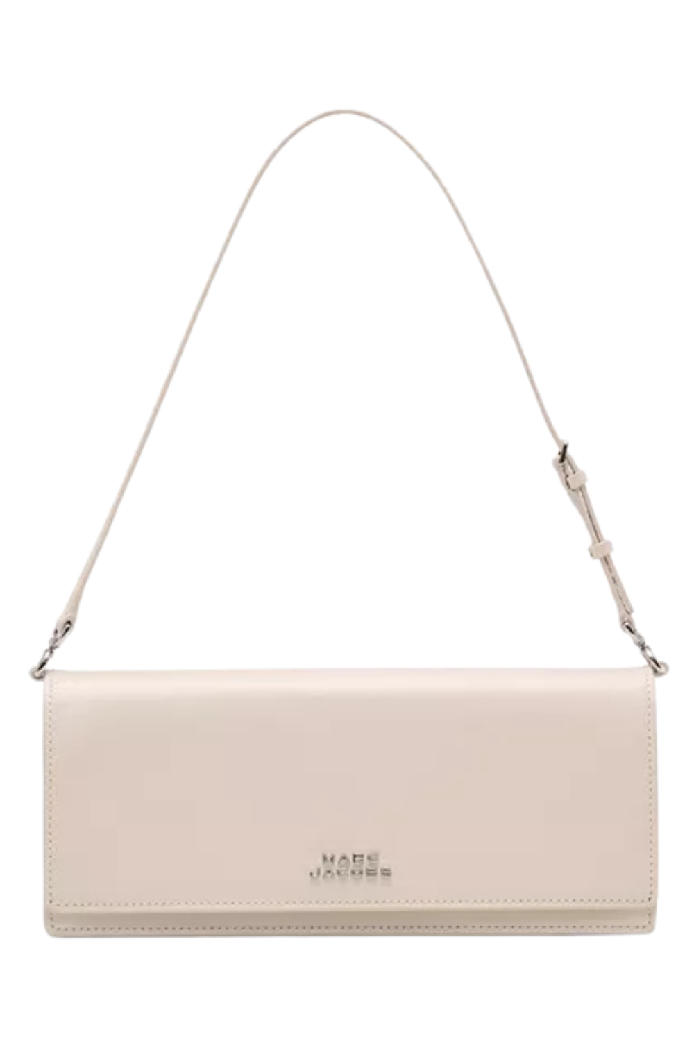 White handbag with a short strap and the brand name 'KATE SPADE' on the front.
