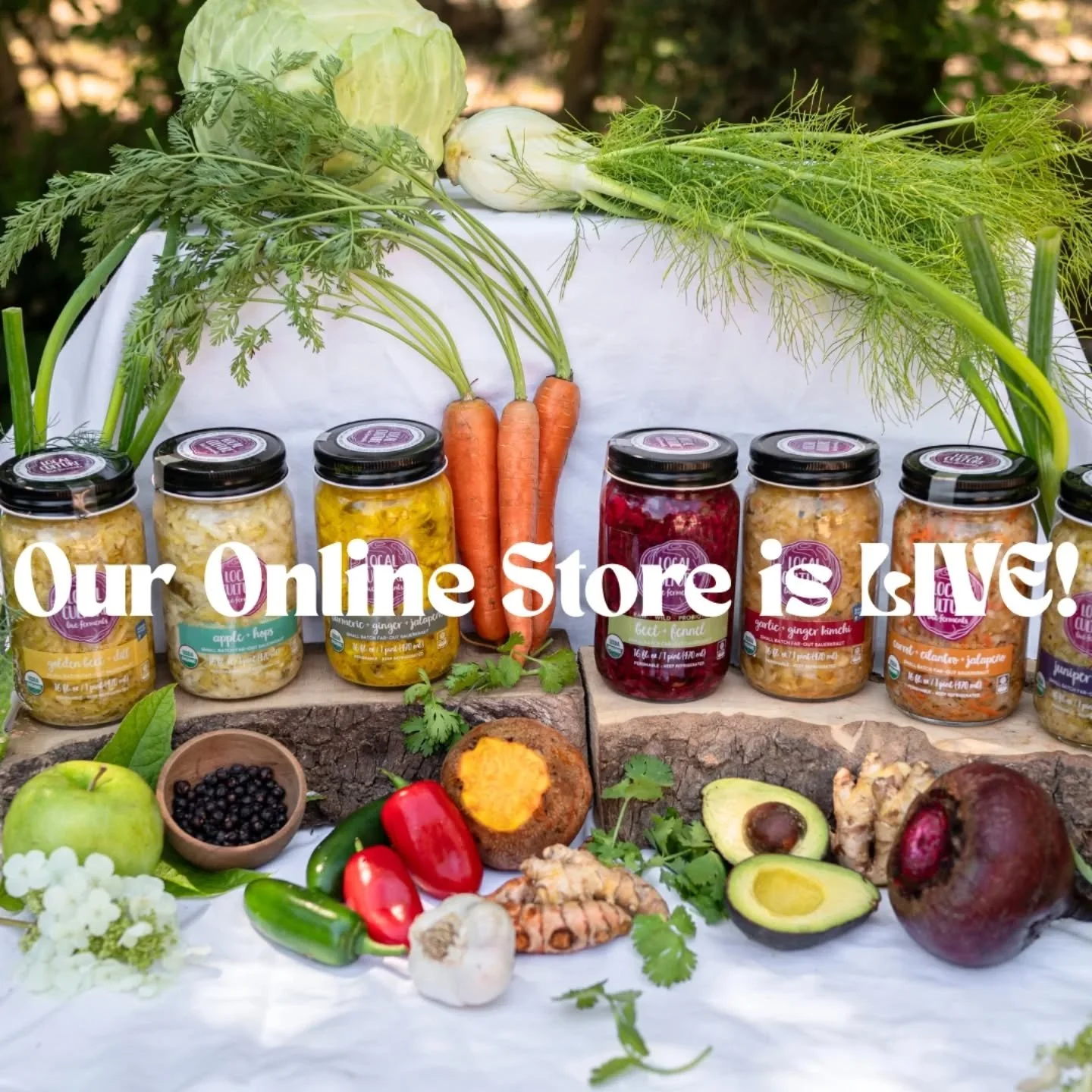 You guuuuyyysssss 
We're so excited to relaunch our online store!
Tell your friends!
📣 Check Link in Bio!! 📣 

#supportsmallbusiness #kimchi #kraut #regenerativebusiness #greenbusiness #plasticfreefermentation #compostedkitchenscraps #vegan