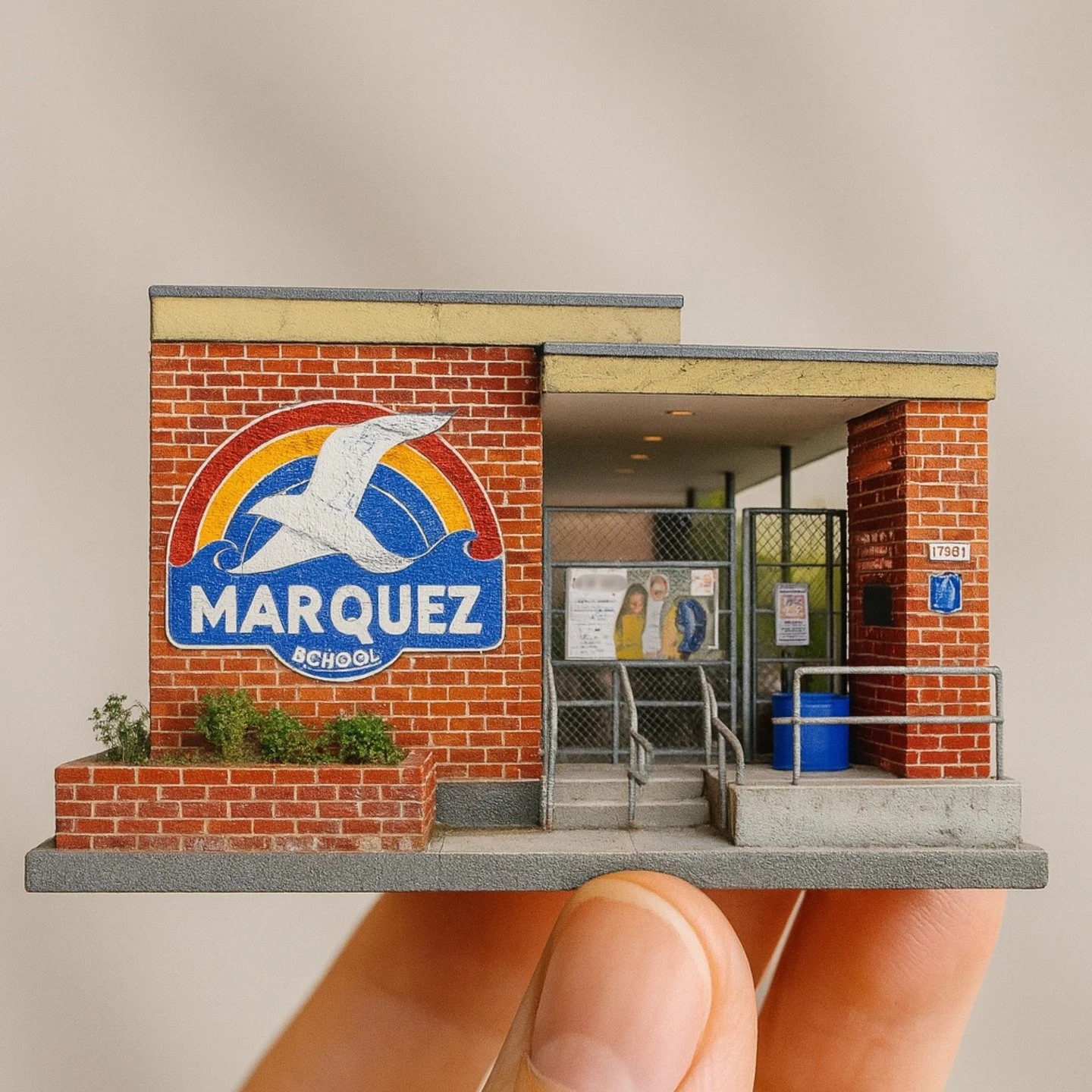 We&rsquo;re heartbroken by the loss and damage to so many schools after the fires&mdash;including Marquez Elementary School.

To preserve what we can, we&rsquo;re creating miniature tributes to these beloved places of learning and community. Esp the 