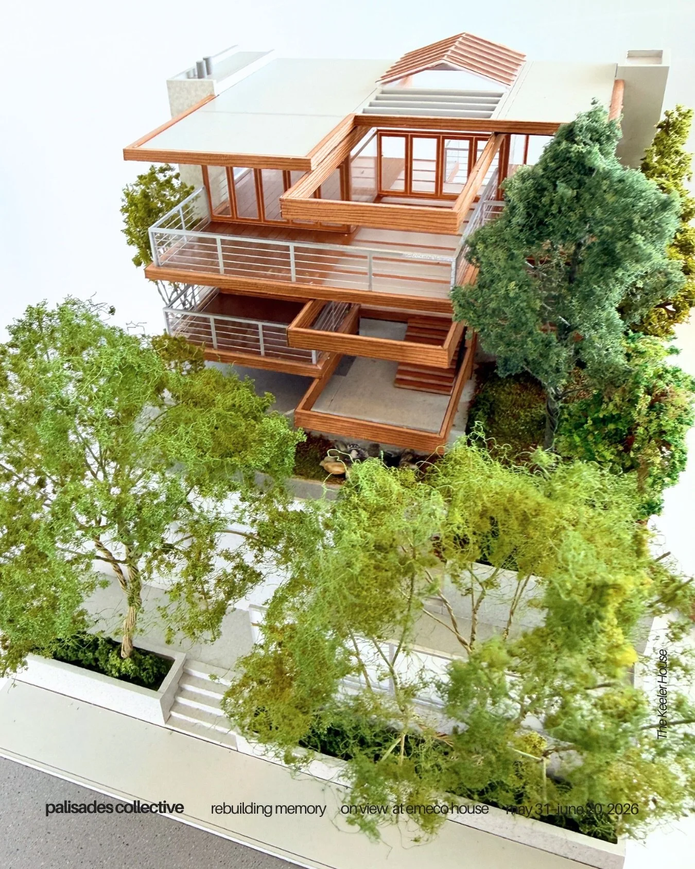 A house that lived with the landscape, not above it.

The Keeler House, designed by Ray Kappe, layered wood, light, and structure into a form that felt both precise and open. This miniature is carefully reconstructed from photographs and archival ref