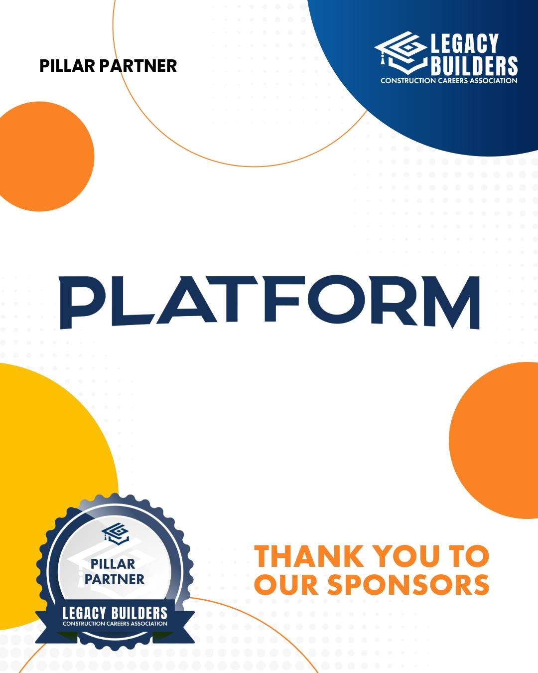Platform Insurance is helping build more than projects, they&rsquo;re helping build futures. 👷&zwj;♂️ As a proud Pillar Partner, Platform Insurance is investing in the next generation of skilled trades by supporting hands-on learning, mentorship, an