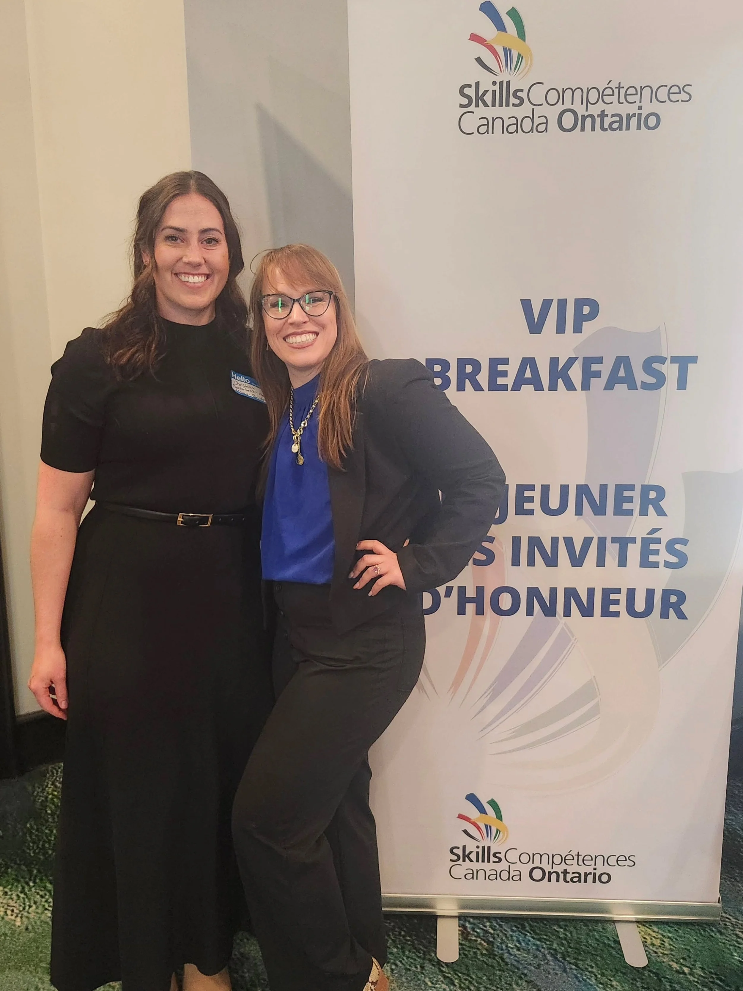 This morning @christina.builds and @bethmmarchant attended the VIP Breakfast with @skillsontario! 

There is something special about being in the room with so many people that believe so strongly in supporting #SkilledTrades, a mission that we know t