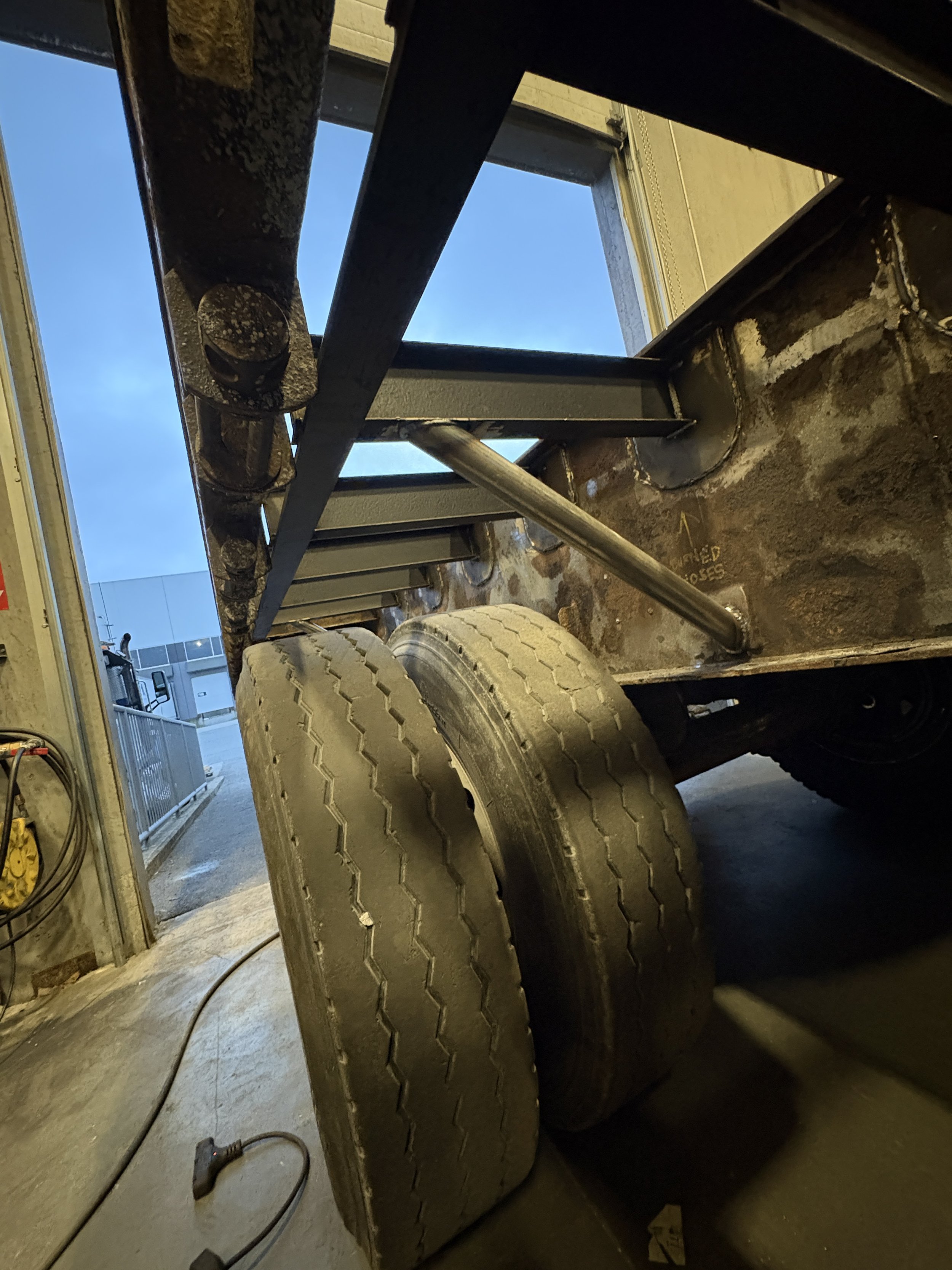 weld repair on a flat deck trialer