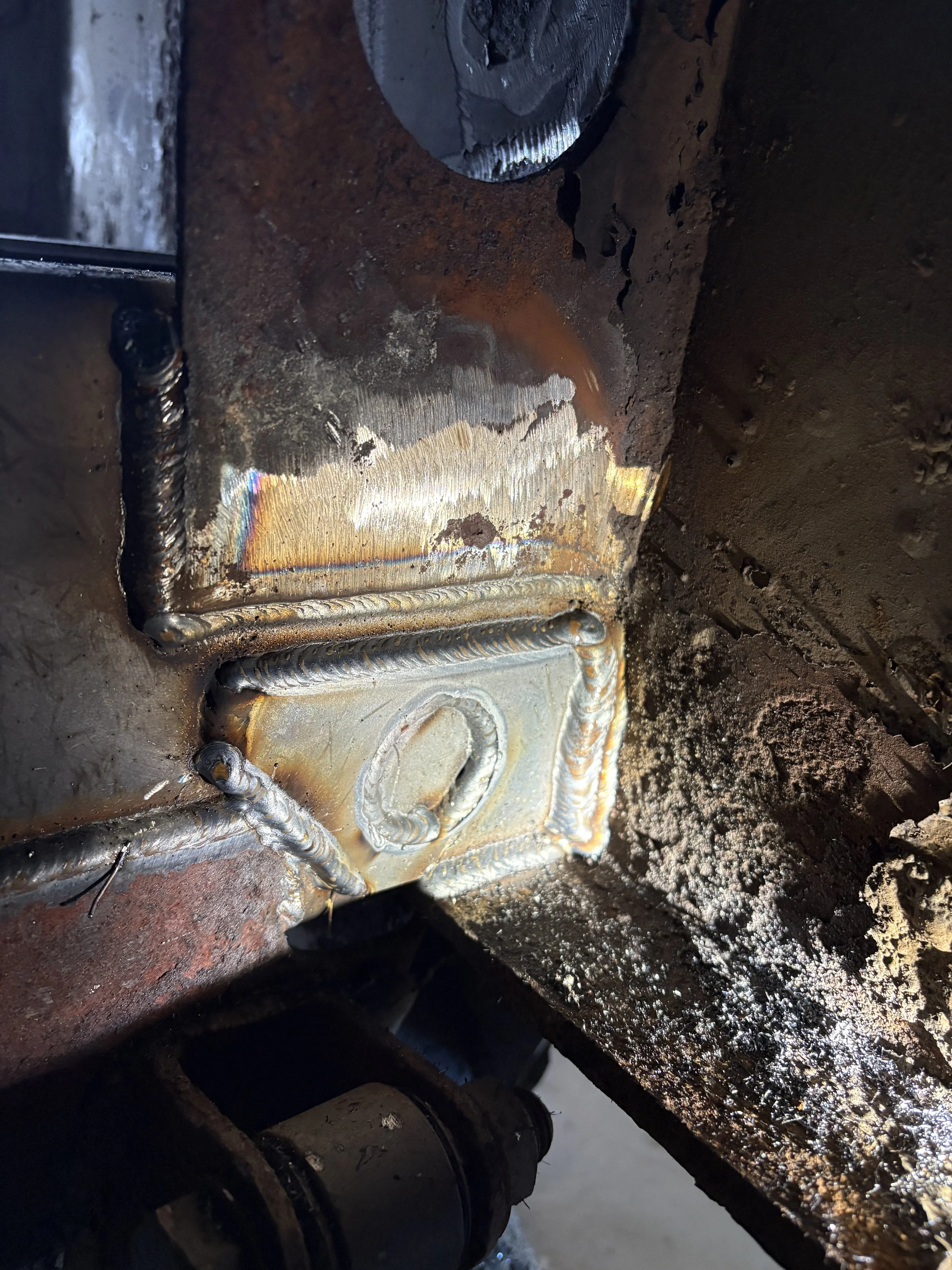 trailer repair added structoral plates fraser valley