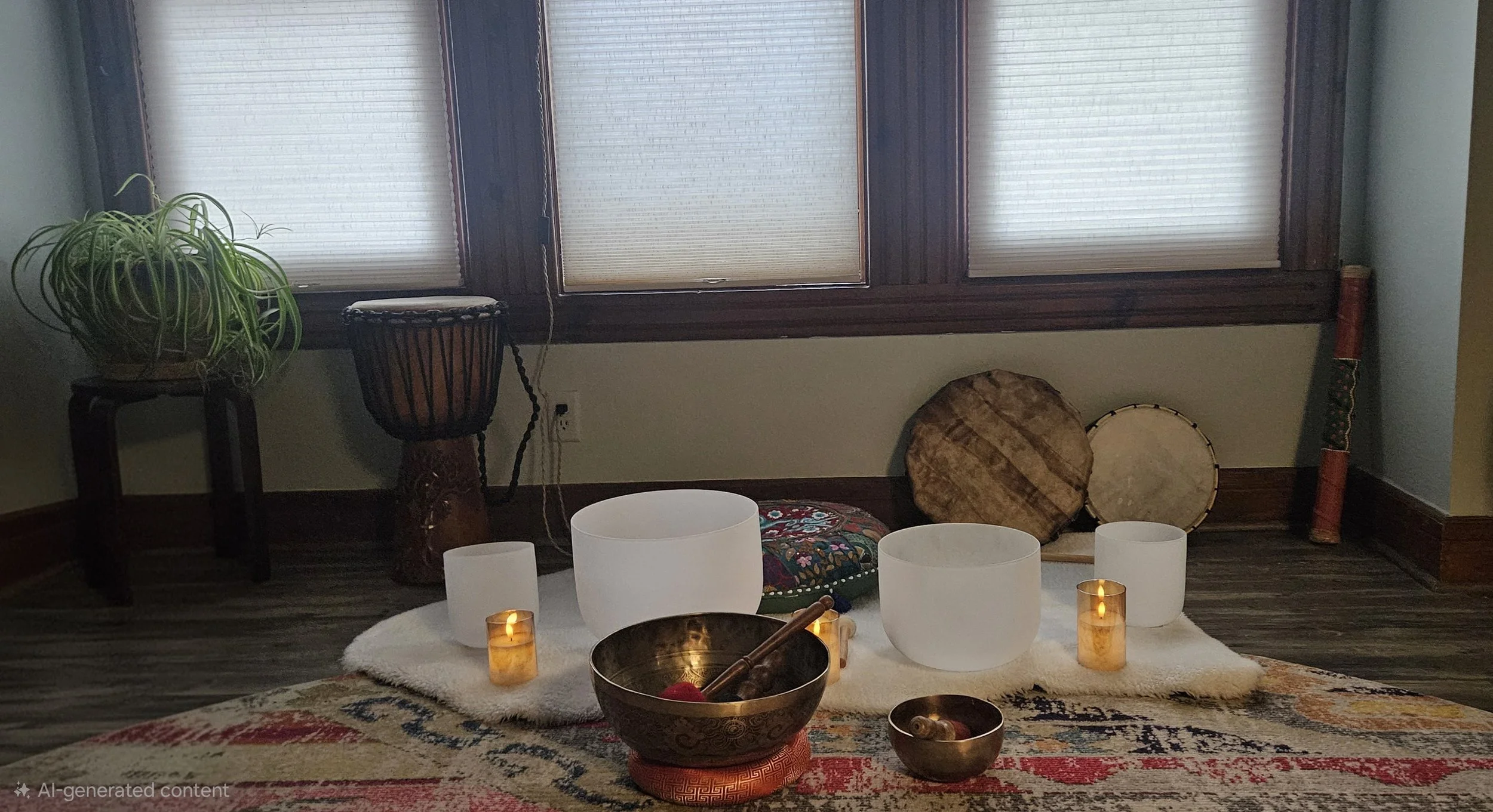 A modern building situated on a grassy hillside with snow-capped mountains in the background under a cloudy sky.