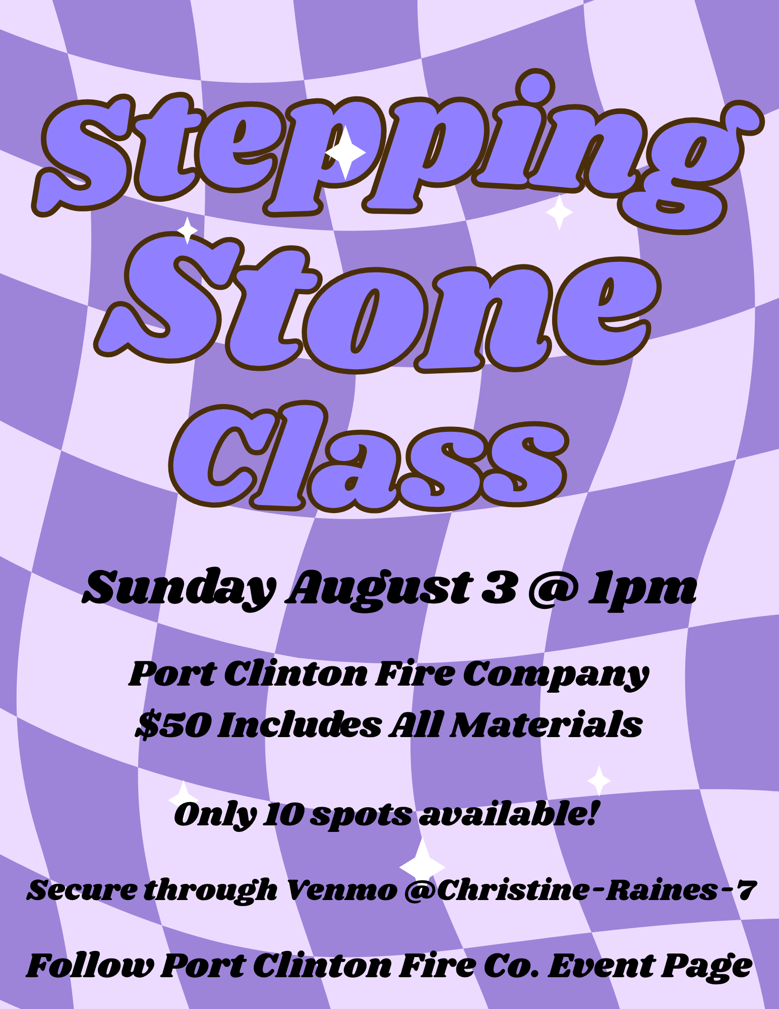 Stepping Stone Class @ Port Clinton Fire Co.