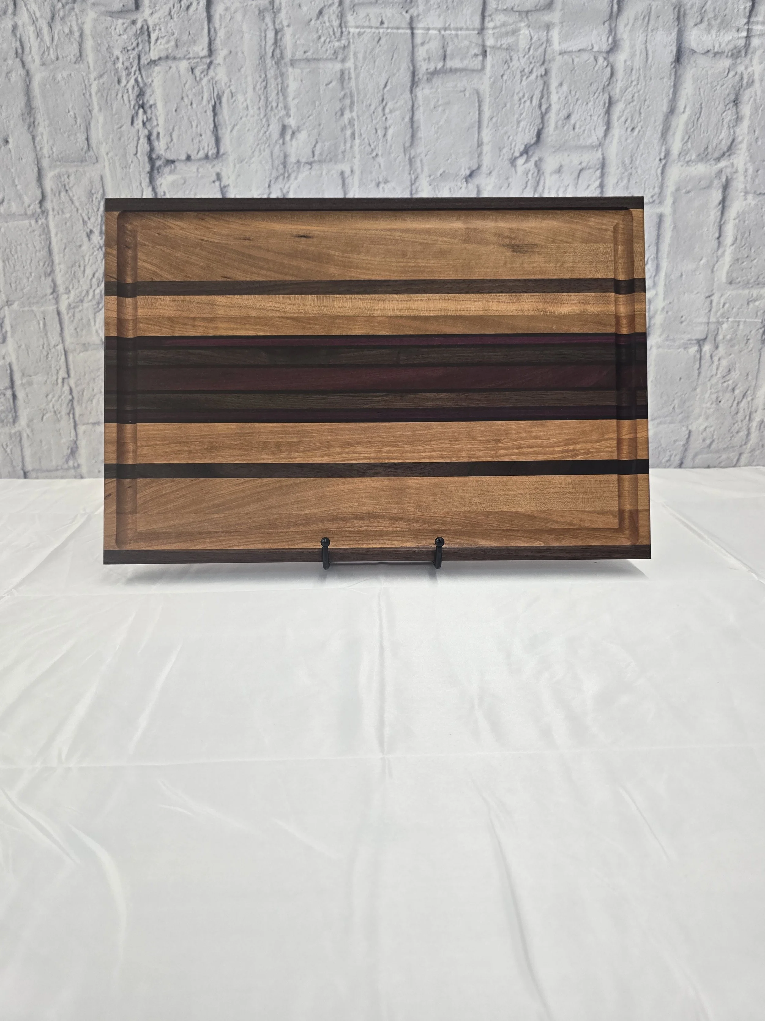 Cherry Edge-Grain Board with Wenge, Walnut & Purpleheart