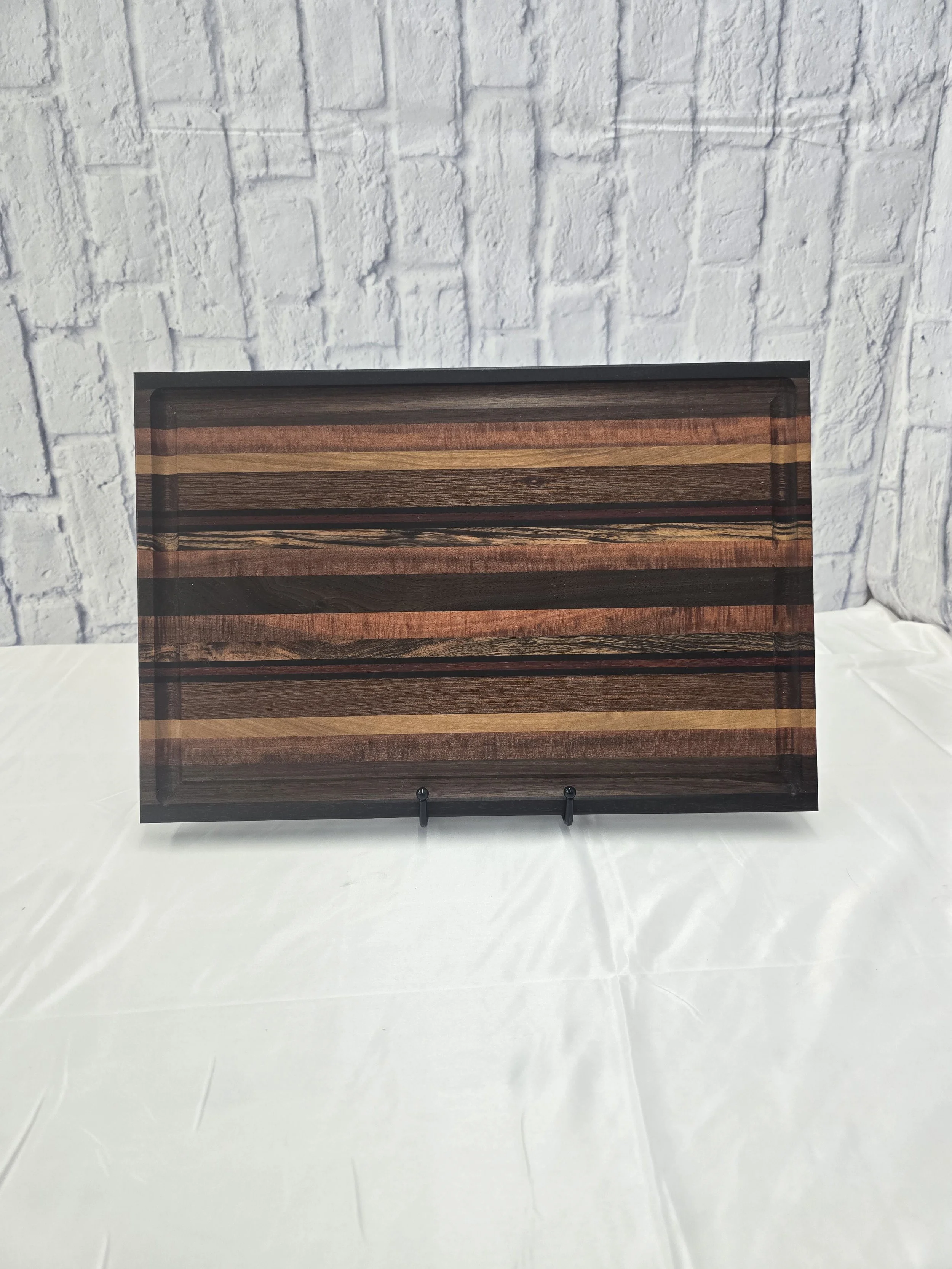 Seven-Wood Exotic Edge-Grain Board