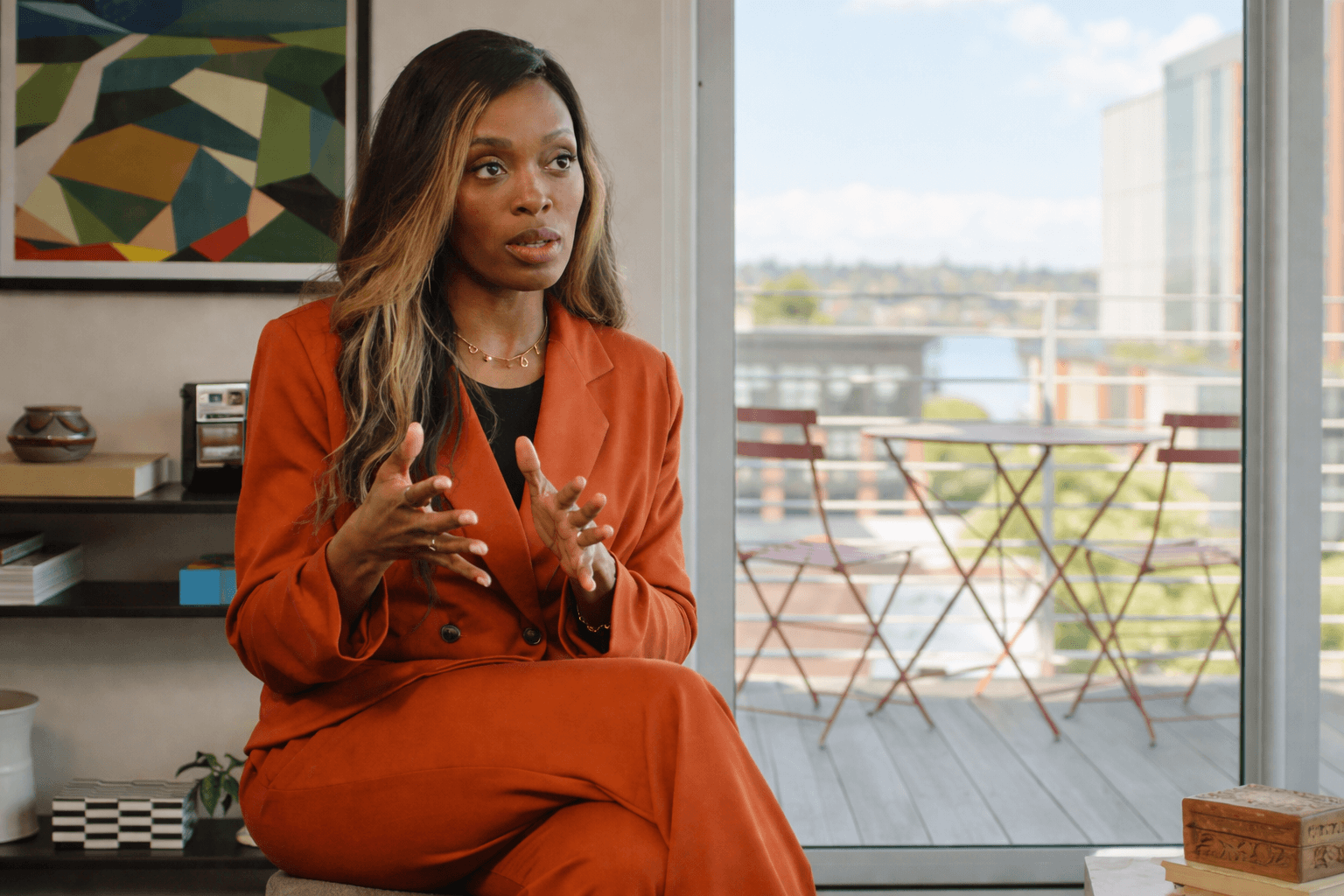 Jessica D. Winder speaking on an HR and career development podcast