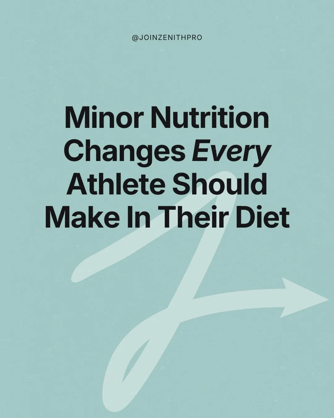 Simple yet game changing nutrition hacks every athlete should know 🥦

Fueling your body effectively is part of your training as an athlete at every level. Don&rsquo;t cut corners in this area if you want to see your results truly shine. 

Save this 