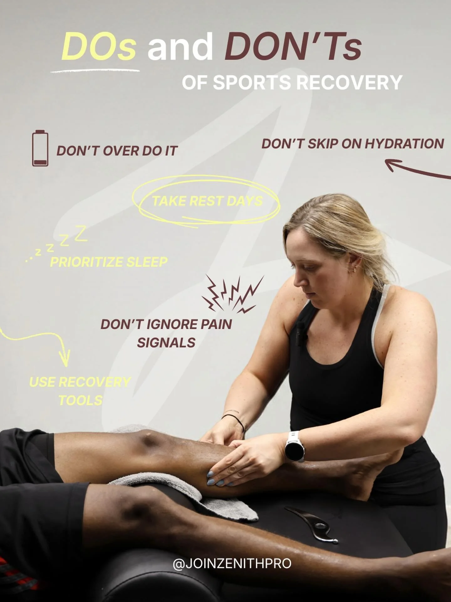 Recovery isn&rsquo;t just part of the process&hellip; it is the process. 👏

Train hard. Recover harder.
✔️ Prioritize sleep
✔️ Take rest days
✔️ Use recovery tools
❌ Don&rsquo;t ignore pain signals
❌ Don&rsquo;t overdo it
❌ Don&rsquo;t skip on hydra