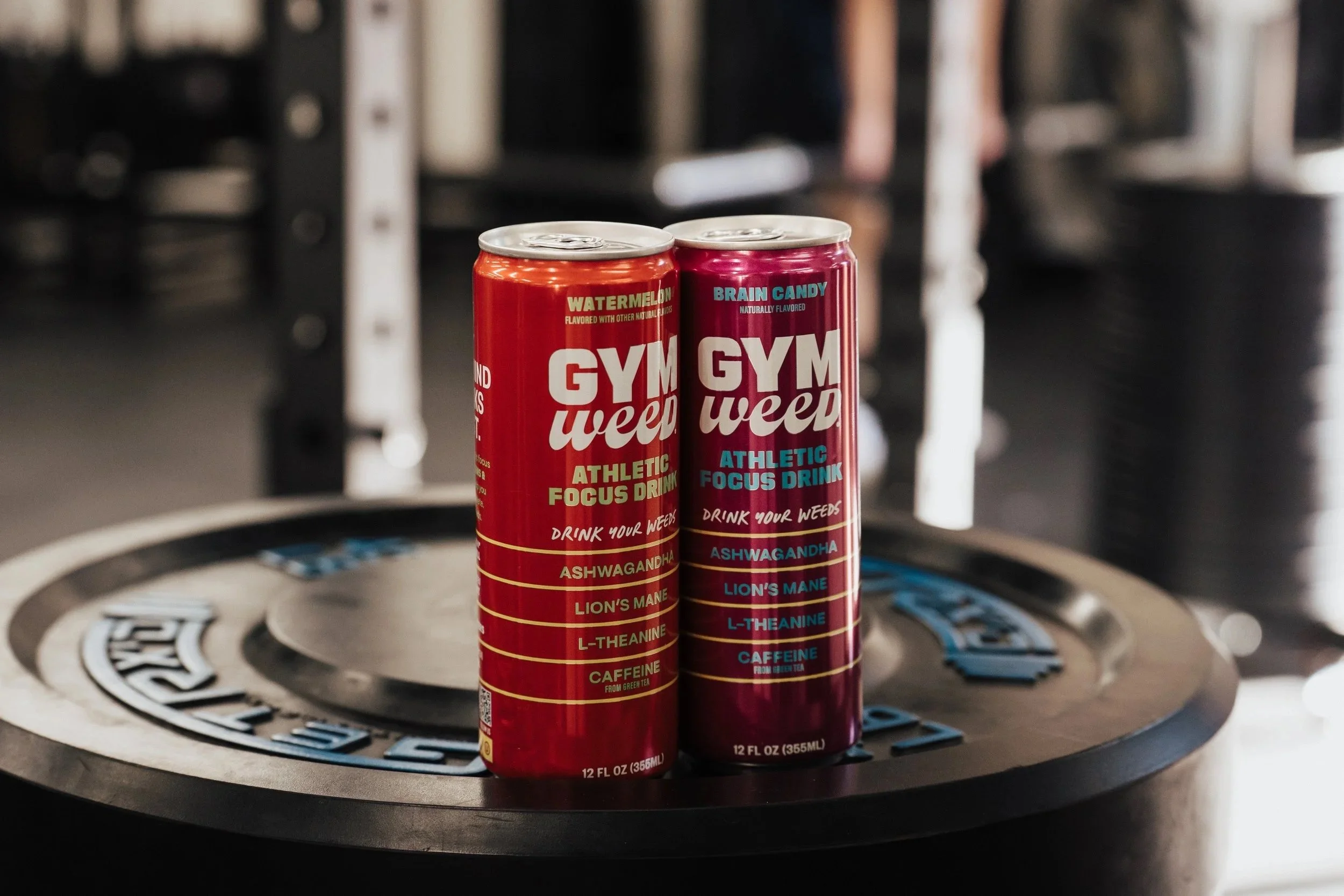 Cans of GymWeed Clean Energy Drink