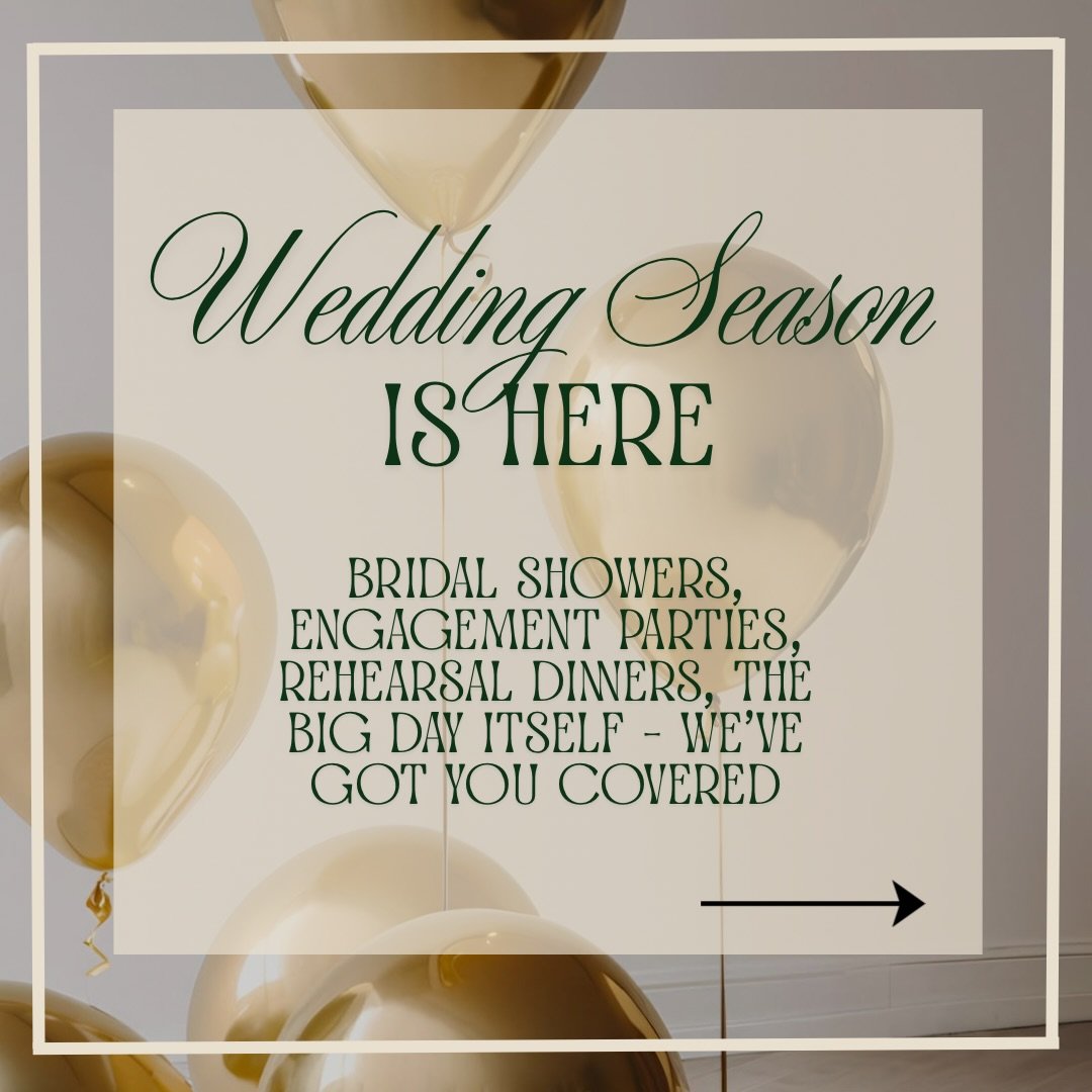 Wedding season is officially HERE 💍

Bridal showers, engagement parties, welcome dinners, the big day itself - we&rsquo;ve got you covered. Here&rsquo;s a peek at a few of our most-requested wedding season setups.

DM us &ldquo;BRIDE&rdquo; and let 