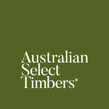 Green background with white text reading 'Australian Select Timbers'.