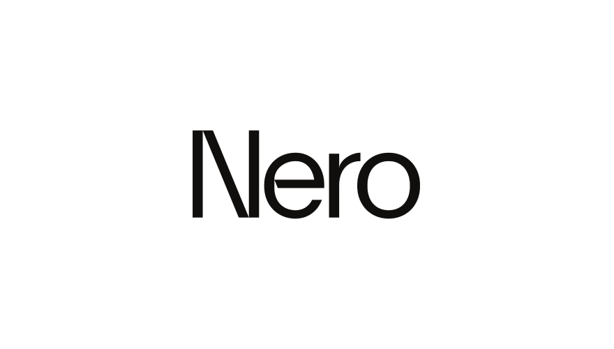 The word 'Nero' written in bold black font on a white background.